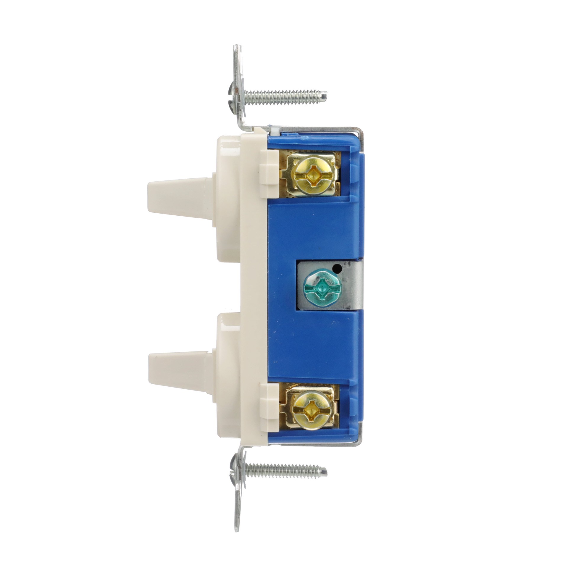 slide 3 of 6, Eaton 15-amp Single-pole Combination Light Switch , Light almond, 1 ct