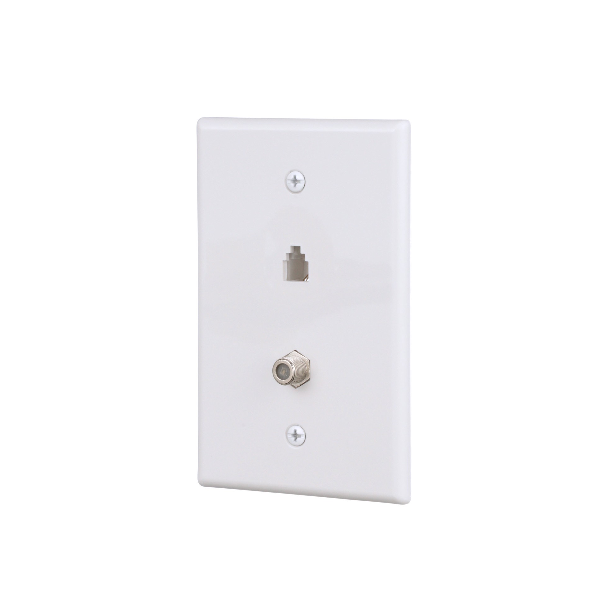 slide 2 of 6, Eaton 1 -Gang Midsize Size White Thermoplastic Indoor Wall Plate, 1 ct