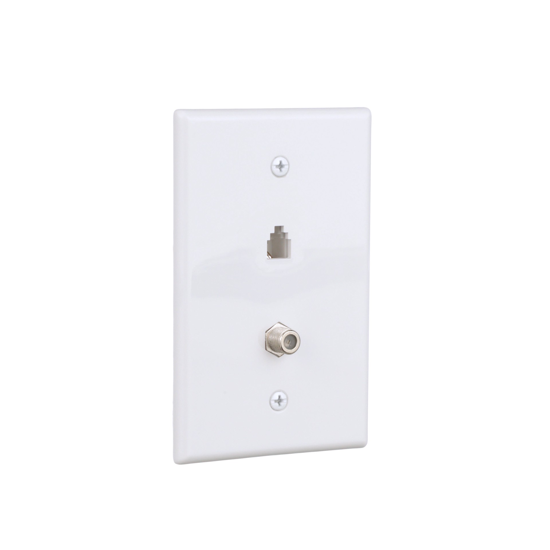 slide 6 of 6, Eaton 1 -Gang Midsize Size White Thermoplastic Indoor Wall Plate, 1 ct