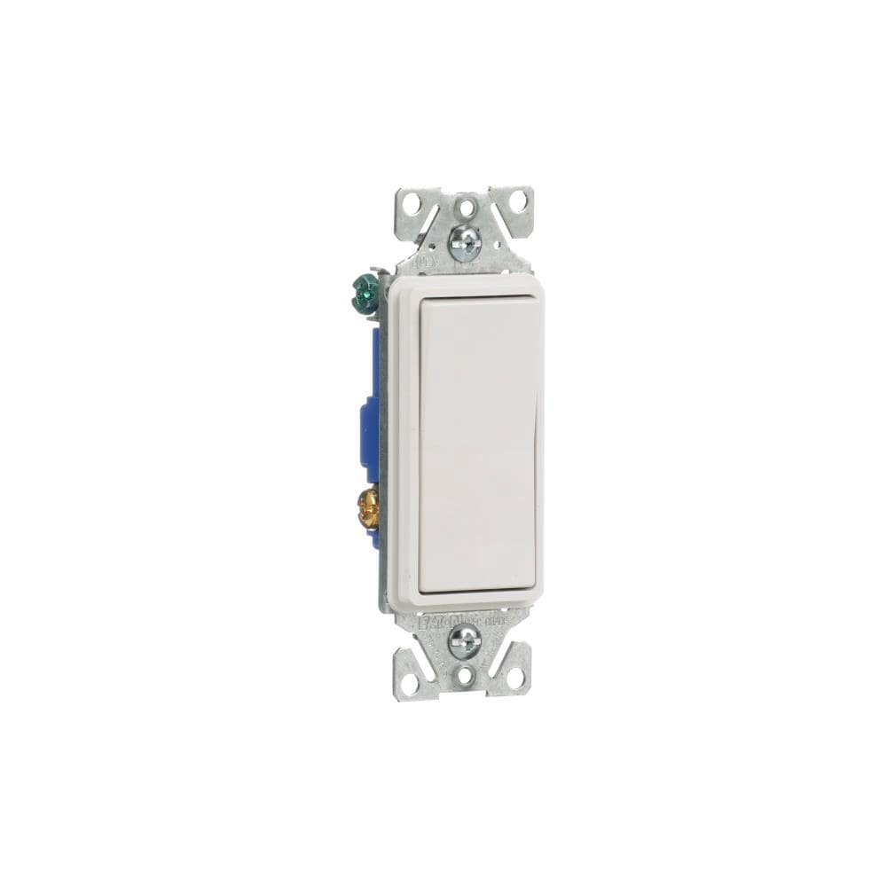 slide 6 of 6, Eaton 15-amp 3-way Rocker Light Switch , White, 1 ct