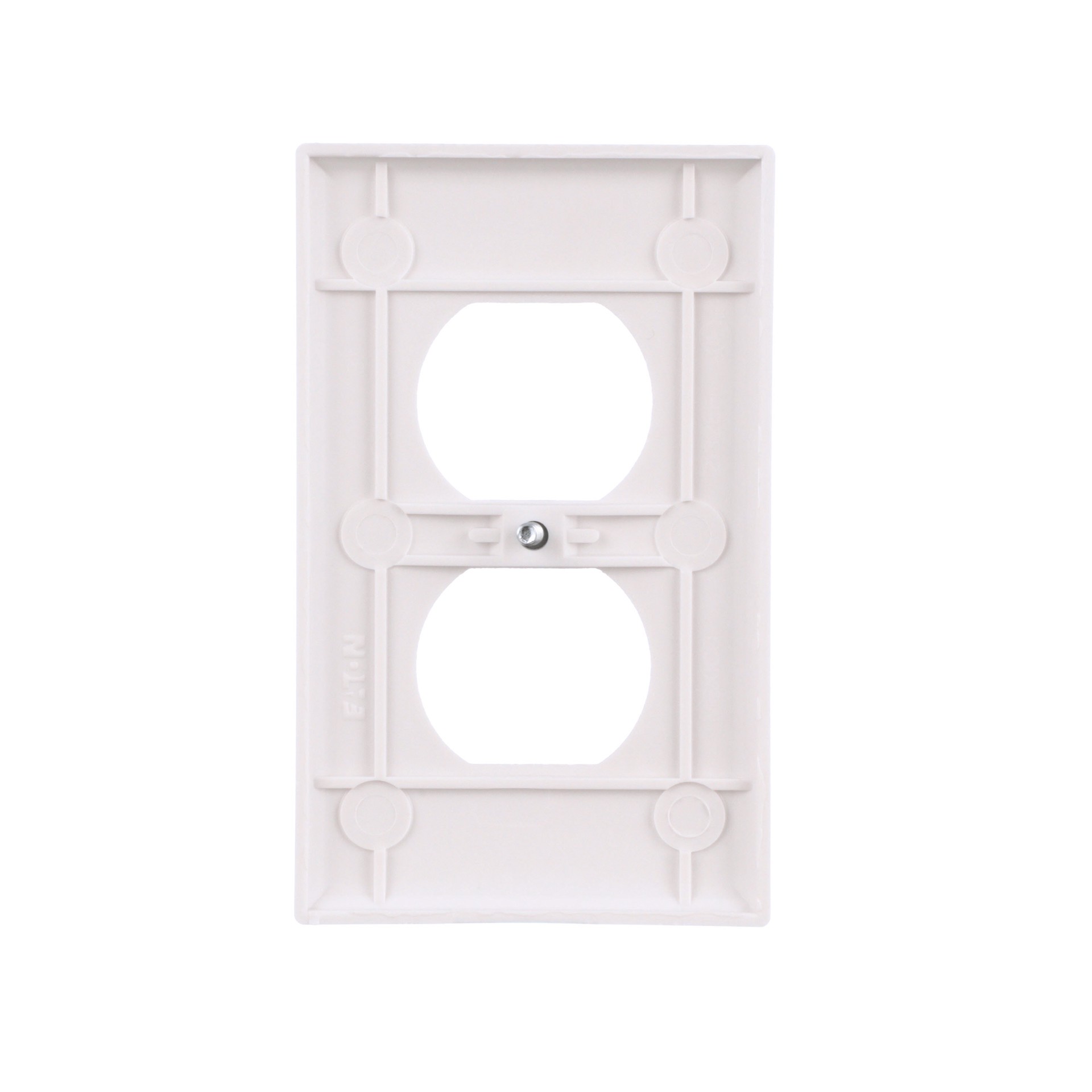 slide 5 of 6, Eaton 1 -Gang Standard Size White Thermoplastic Indoor Duplex Wall Plate 10 -Pack, 1 ct