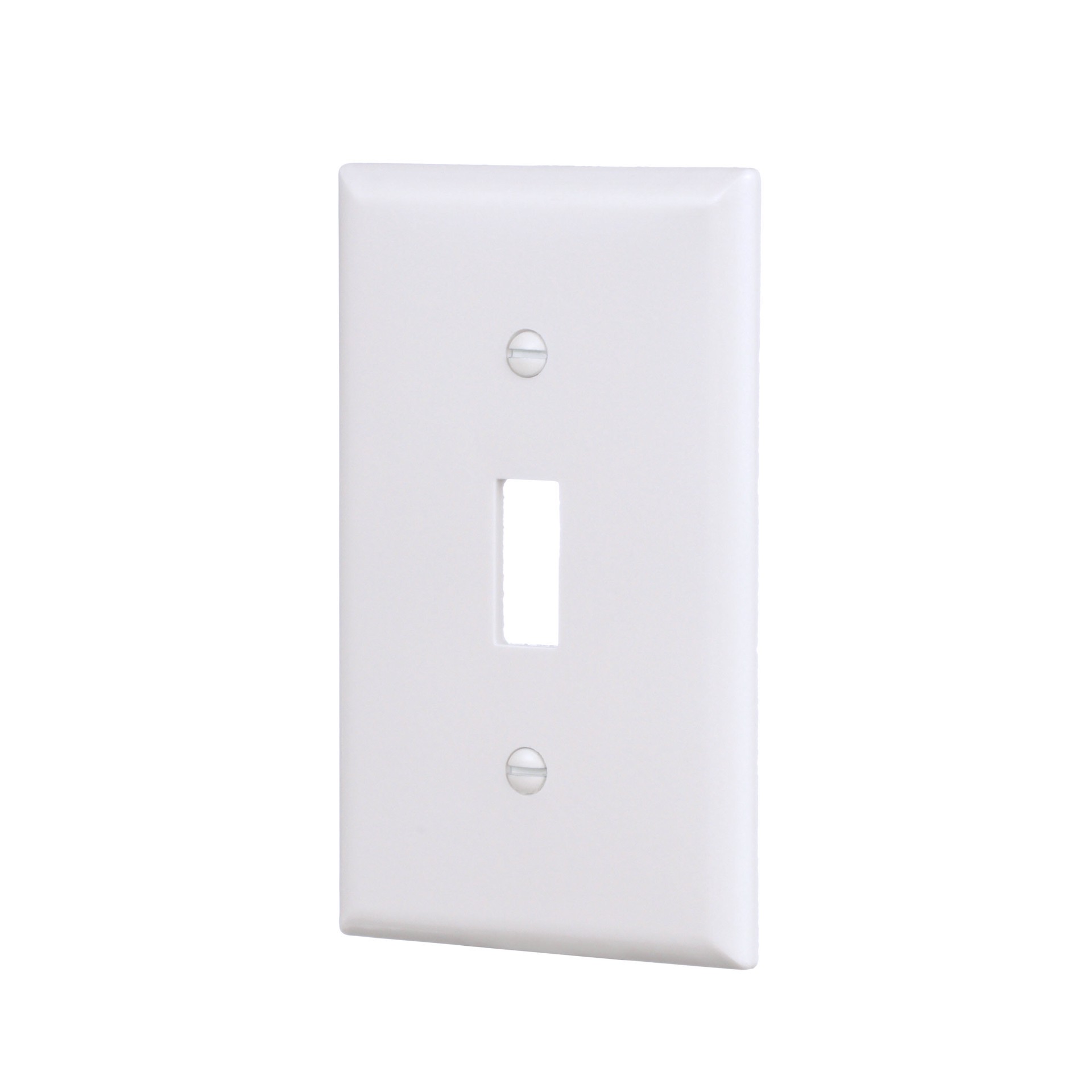 slide 3 of 6, Eaton 1 -Gang Standard Size White Thermoplastic Indoor Toggle Wall Plate 10 -Pack, 1 ct