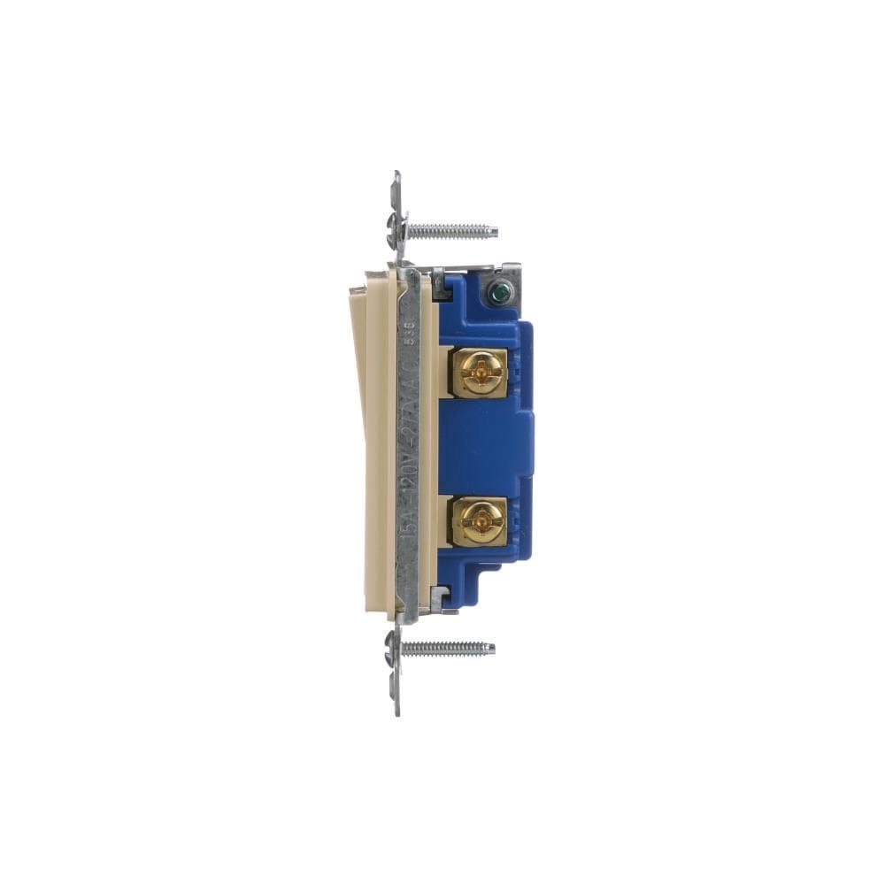 slide 3 of 6, 15-amp Single-pole Rocker Light Switch , Light almond, 1 ct