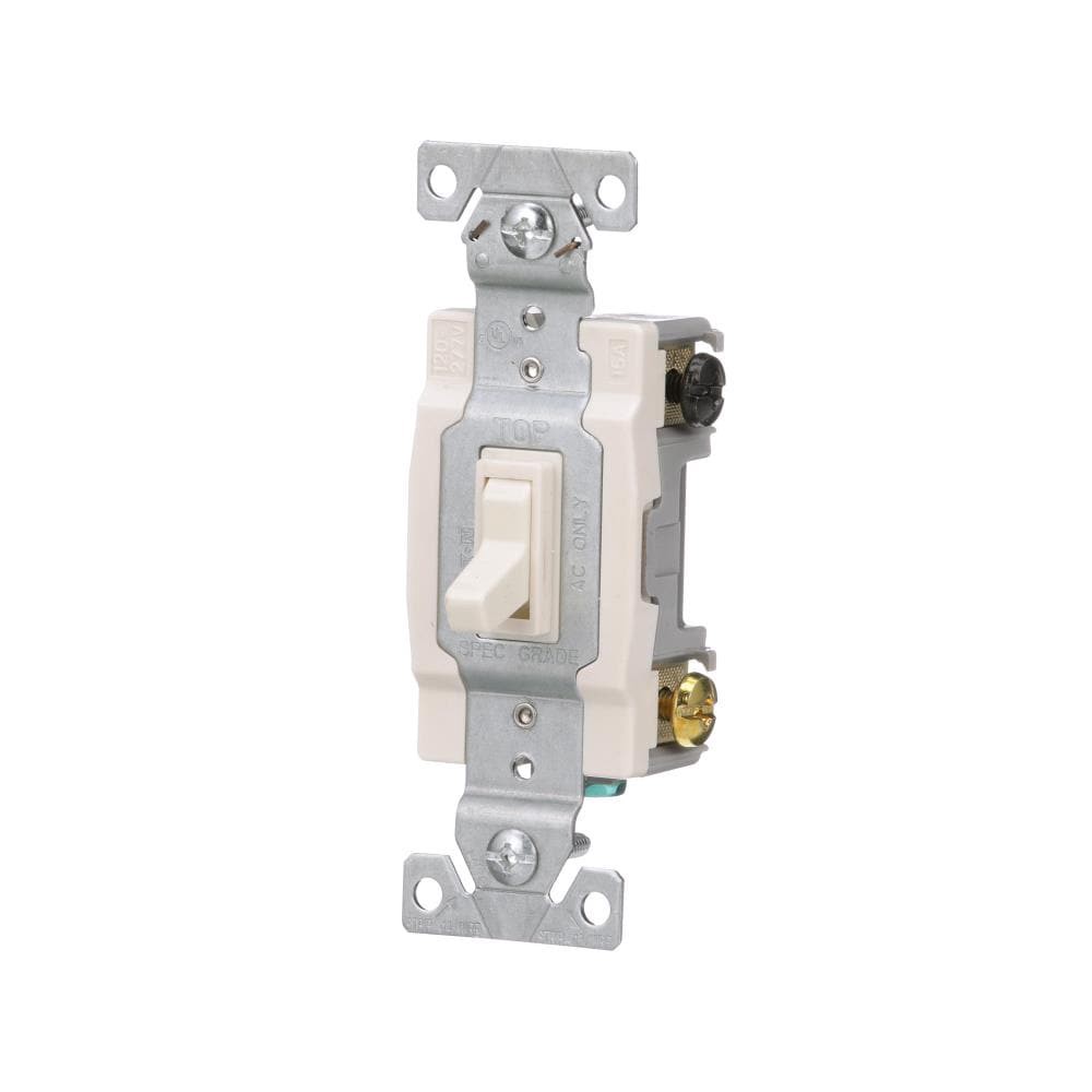 slide 2 of 6, Eaton 15-amp 4-way Toggle Light Switch , Light almond, 1 ct