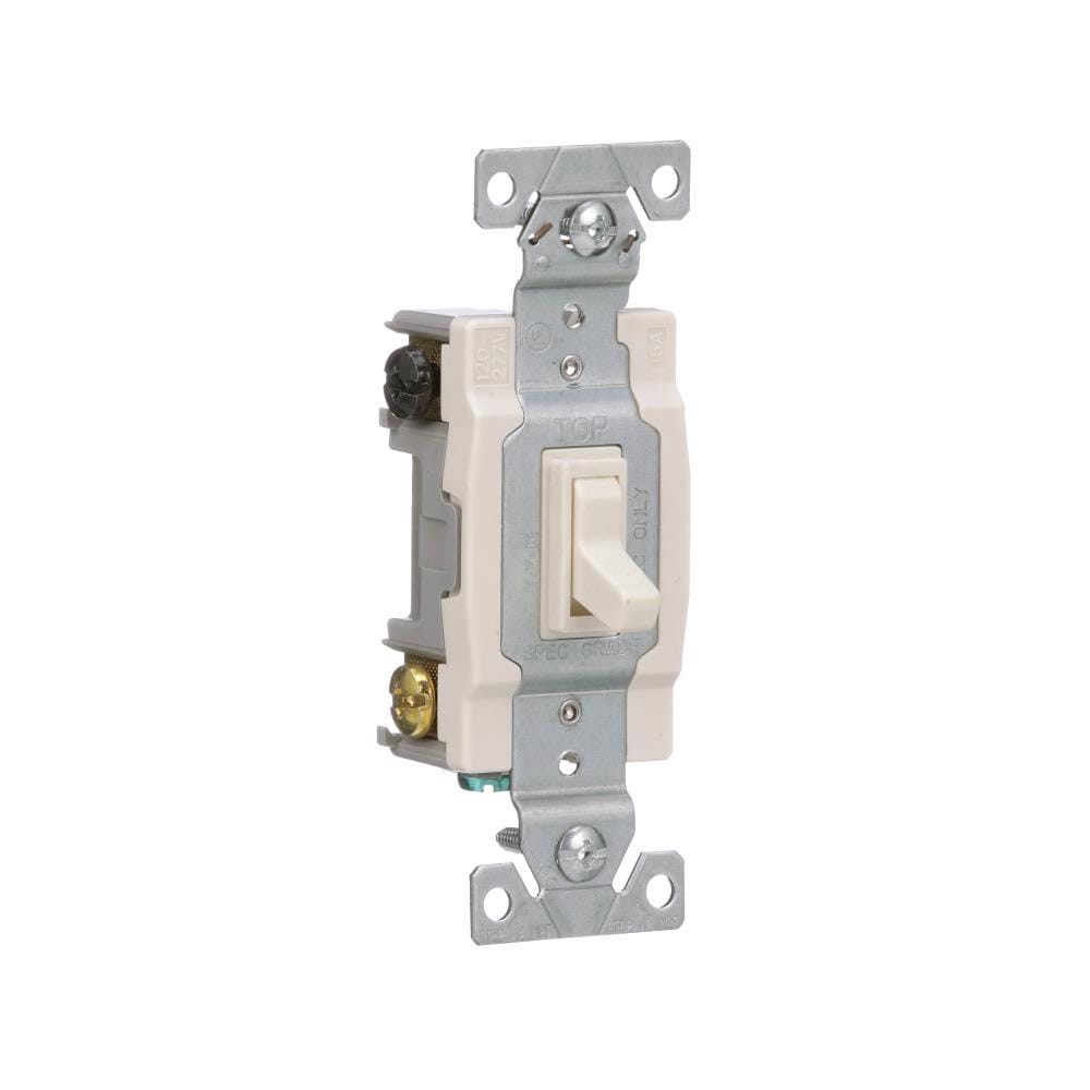 slide 6 of 6, Eaton 15-amp 4-way Toggle Light Switch , Light almond, 1 ct