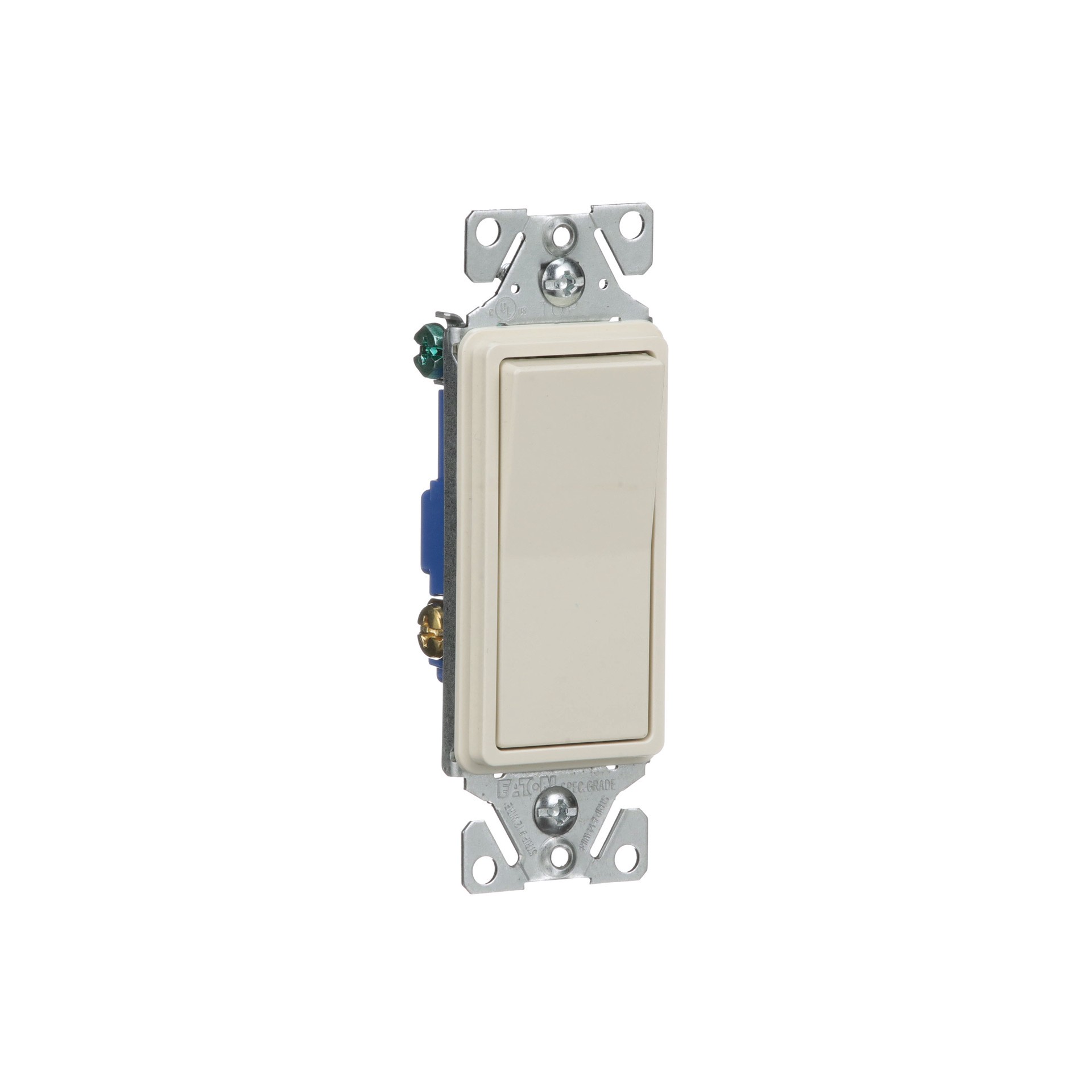 slide 6 of 6, 15-amp 3-way Rocker Light Switch , Light almond, 1 ct