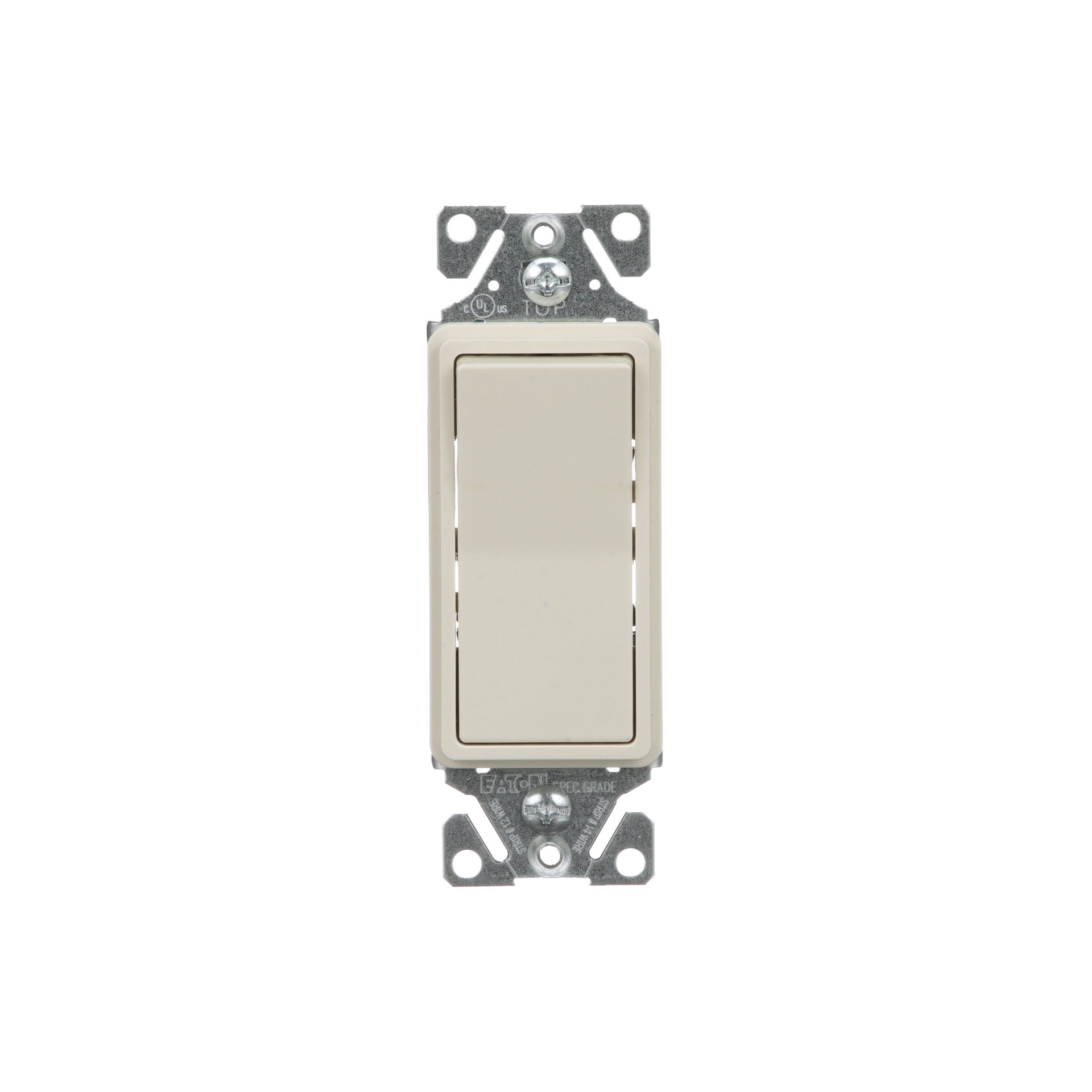 slide 1 of 6, 15-amp 3-way Rocker Light Switch , Light almond, 1 ct