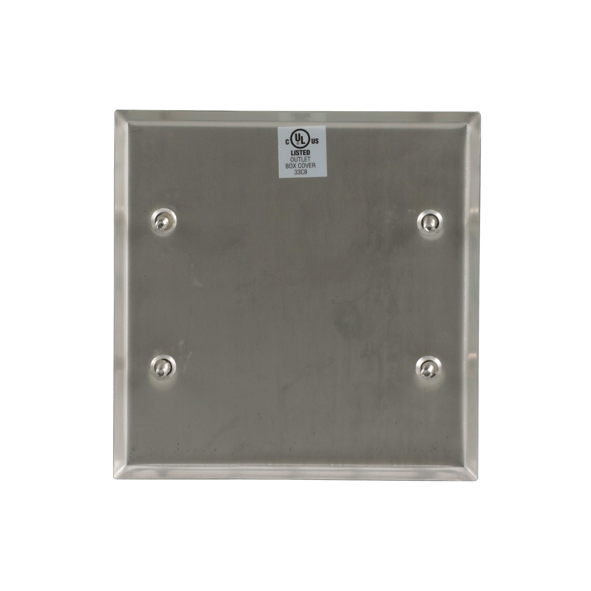 slide 4 of 6, Eaton 2 -Gang Standard Size Stainless steel Stainless steel Indoor Blank Wall Plate, 1 ct