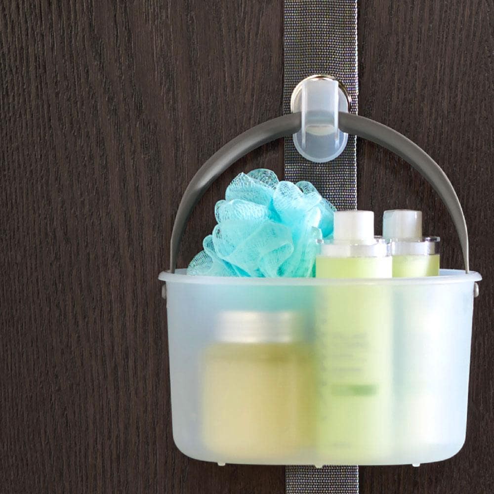 slide 2 of 6, Madesmart Gray Plastic 2 -Shelf Over the Door Hanging Shower Caddy 8.75-in x 4.9-in x 9.25-in, 1 ct