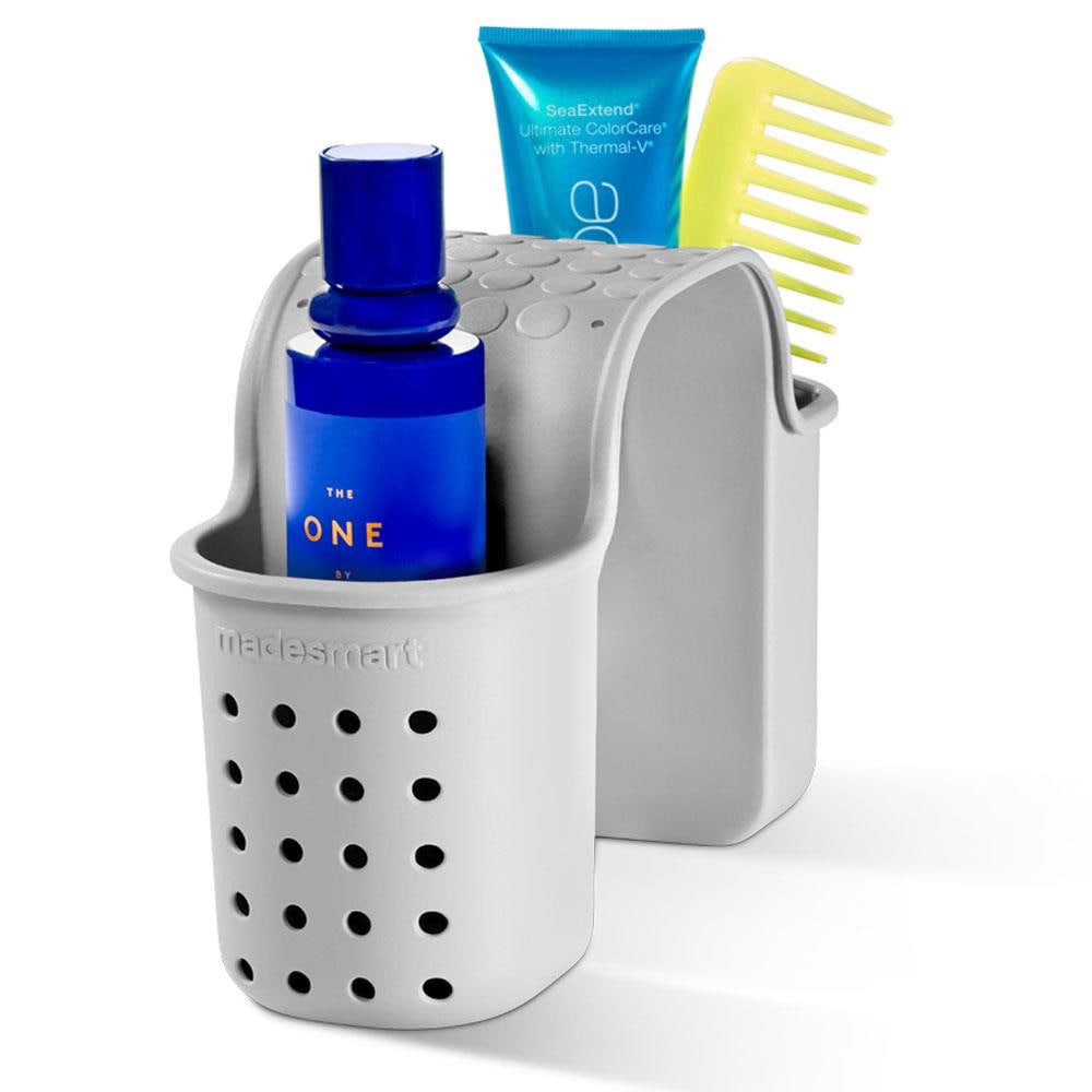 slide 3 of 4, Madesmart Gray Plastic 2 -Shelf Bathtub Caddy 4.02-in x 7-in x 8.15-in, 1 ct