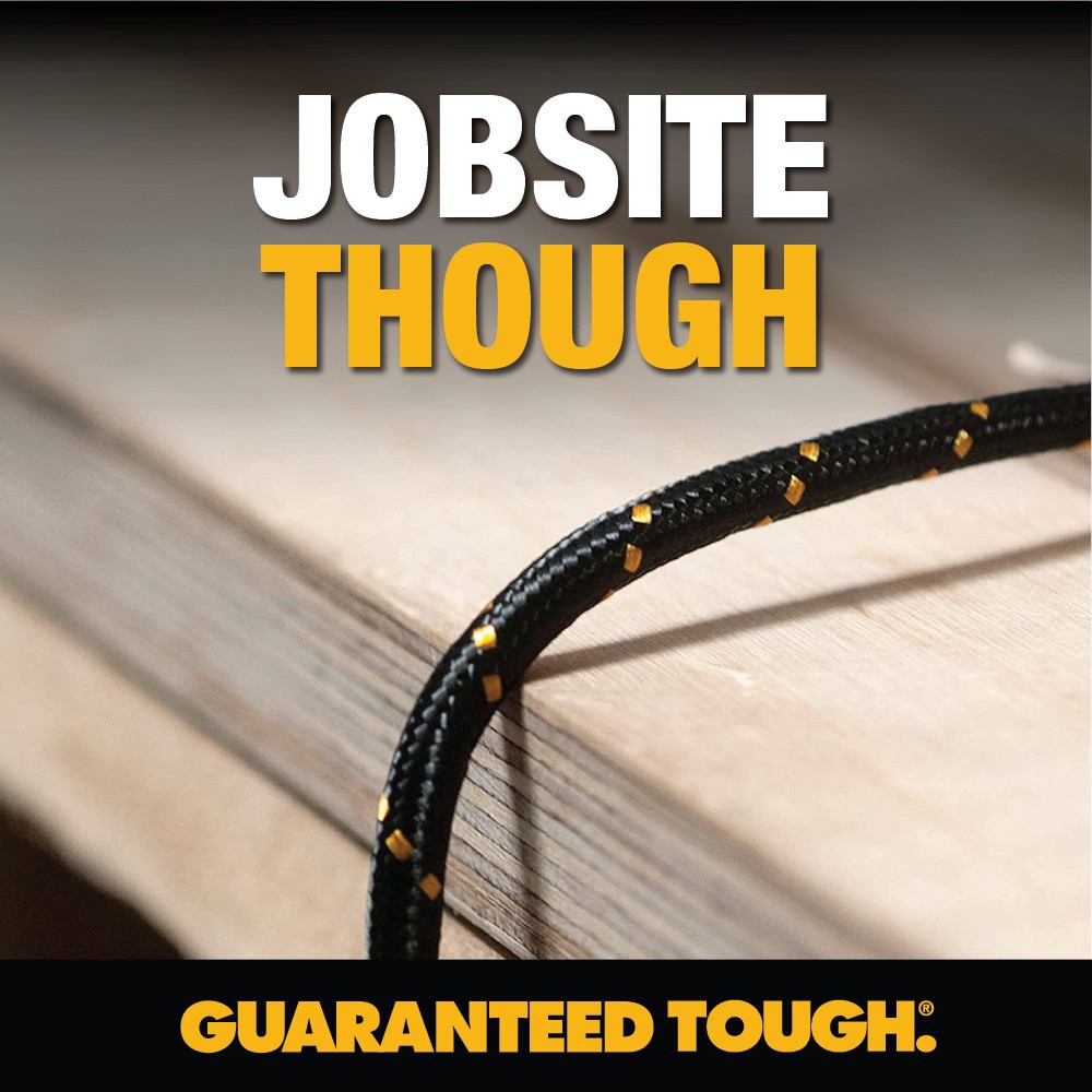 slide 2 of 6, DEWALT 4-ft USB Lightning Black Cable, 1 ct