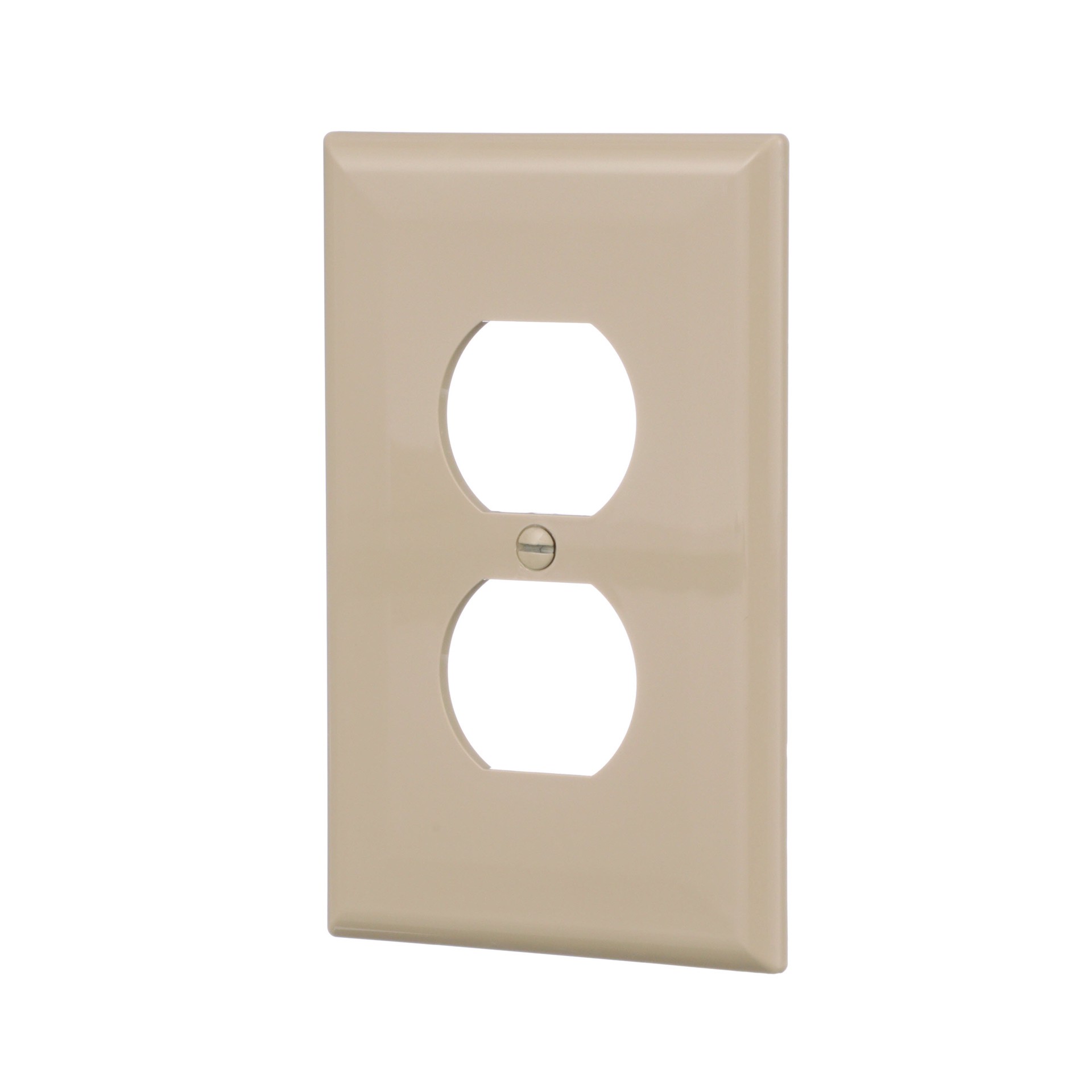 slide 3 of 6, Eaton 1 -Gang Midsize Size Ivory Polycarbonate Indoor Duplex Wall Plate 10 -Pack, 1 ct