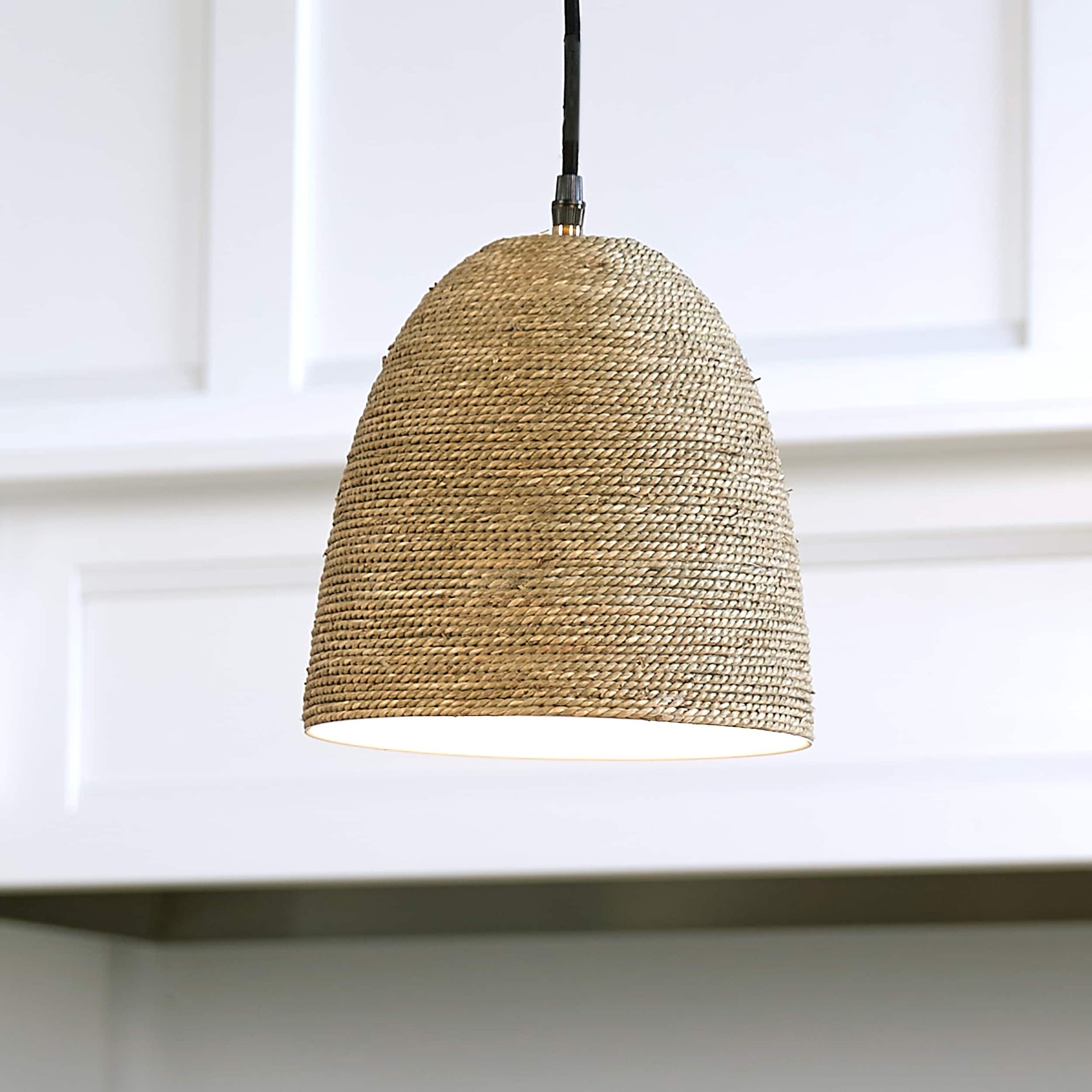slide 2 of 6, Style Selections Mix and Match 9-in x 9.13-in Dome Natural Pendant light shade, 1 ct