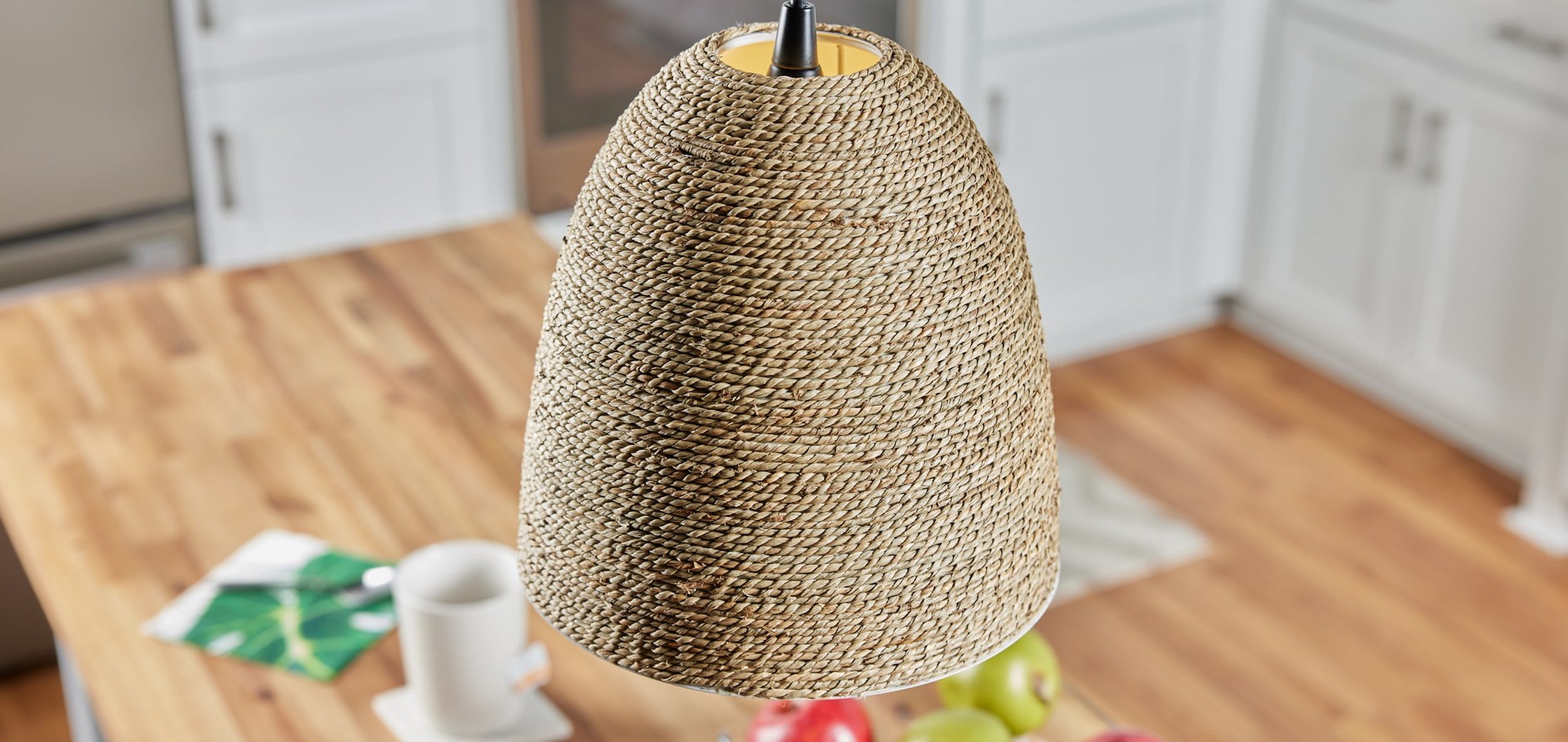 slide 5 of 6, Style Selections Mix and Match 9-in x 9.13-in Dome Natural Pendant light shade, 1 ct