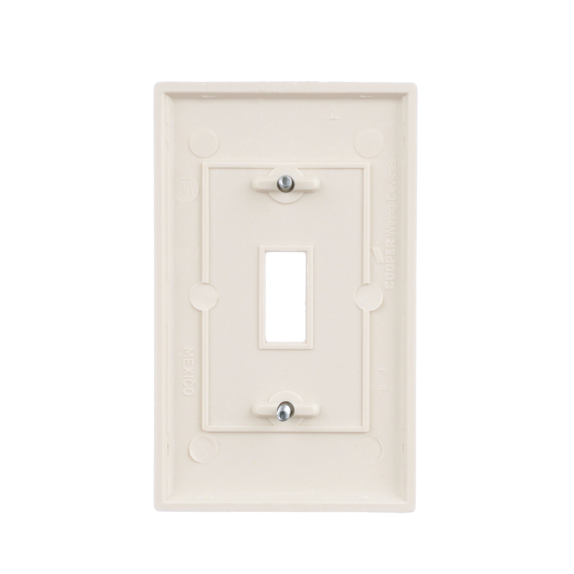 slide 4 of 6, Eaton 1 -Gang Standard Size Light almond Plastic Indoor Toggle Wall Plate, 1 ct