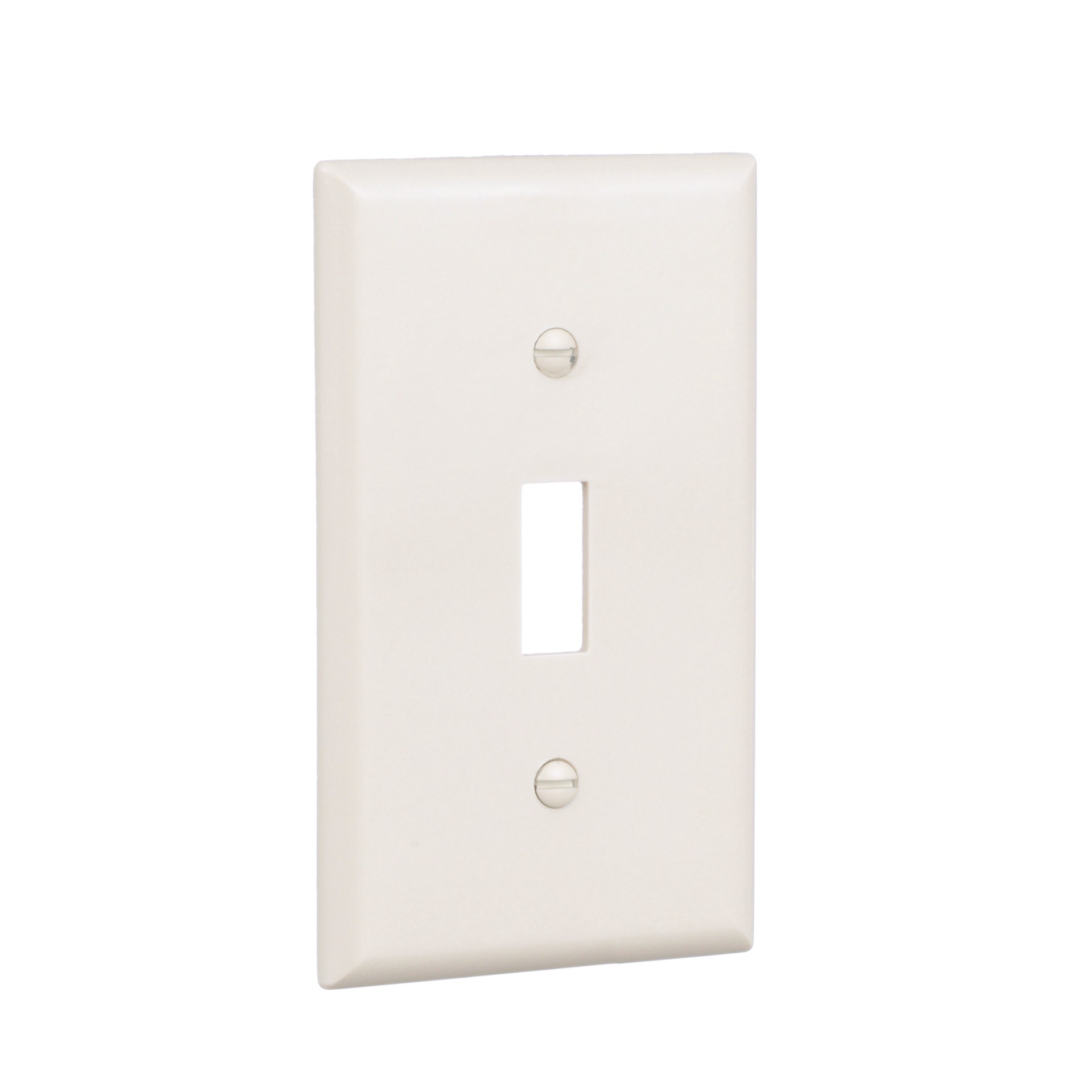 slide 6 of 6, Eaton 1 -Gang Standard Size Light almond Plastic Indoor Toggle Wall Plate, 1 ct