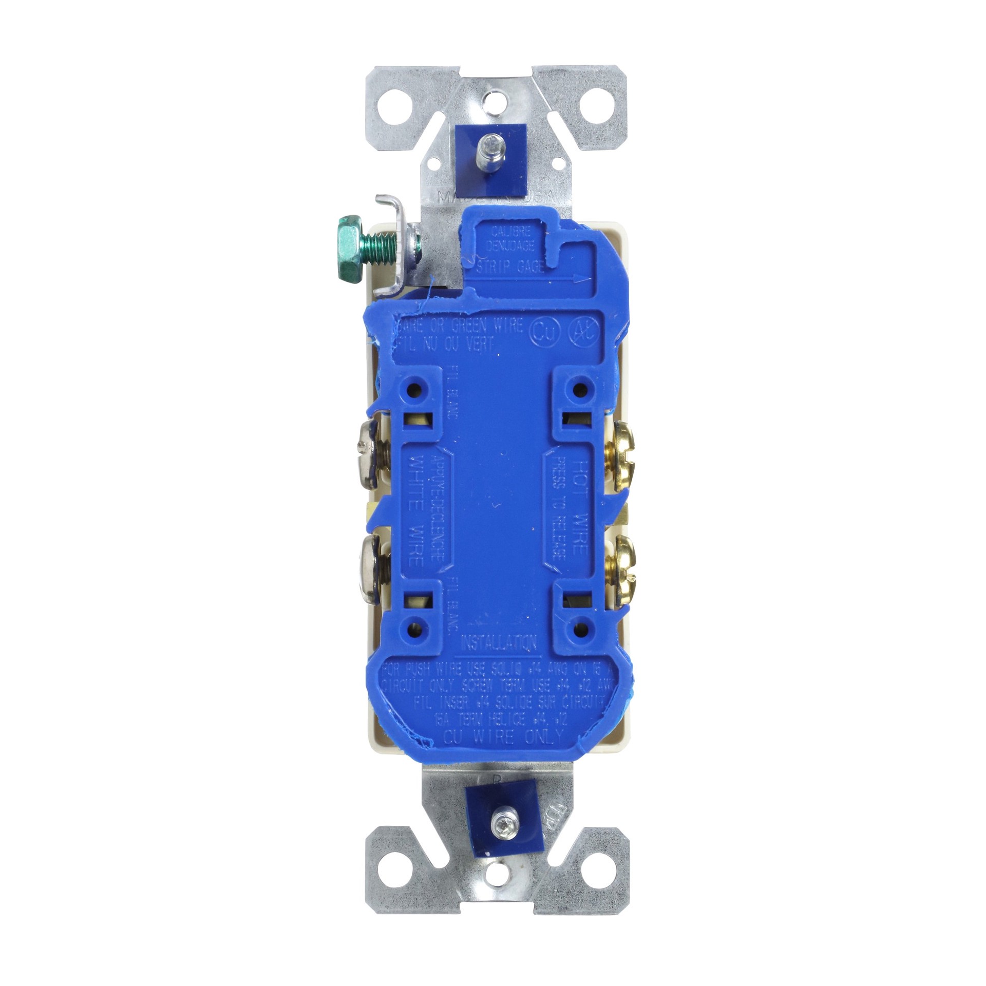 slide 4 of 6, Eaton 15 -Amp 125-volt Tamper Resistant Residential Decorator Outlet , Light almond 10 -Pack, 1 ct