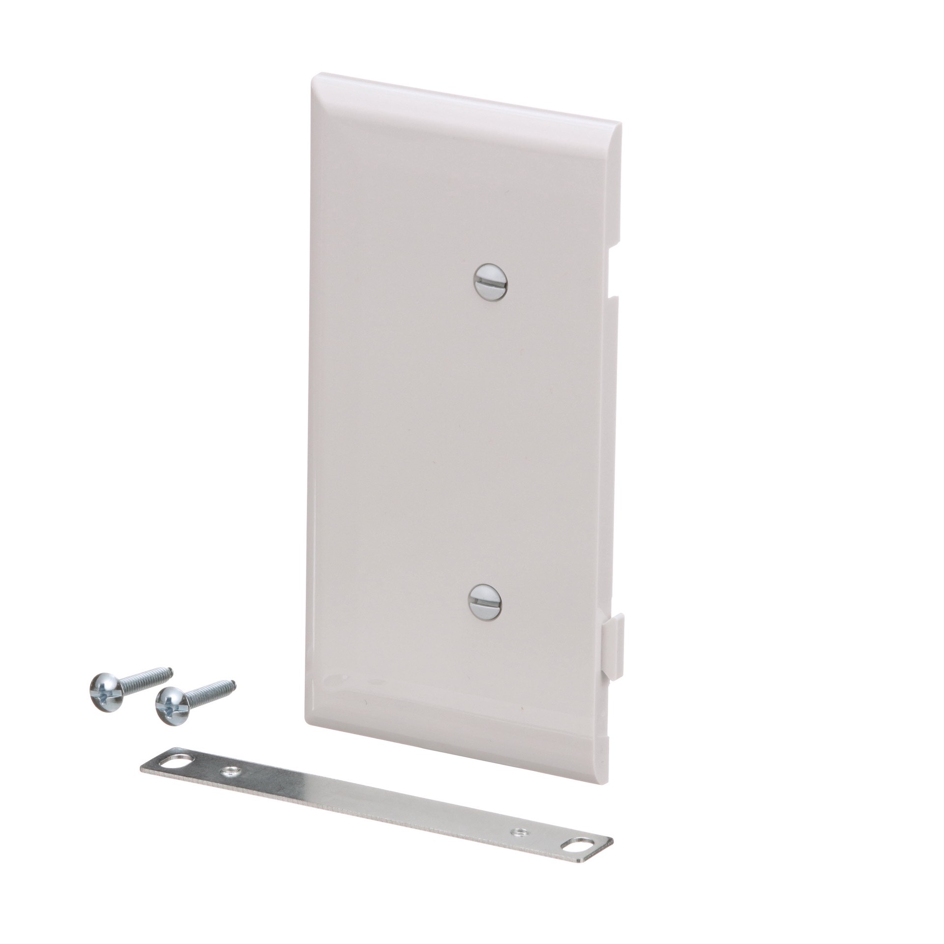 slide 2 of 6, Eaton 1 -Gang Midsize Size White Polycarbonate Indoor Blank Wall Plate, 1 ct