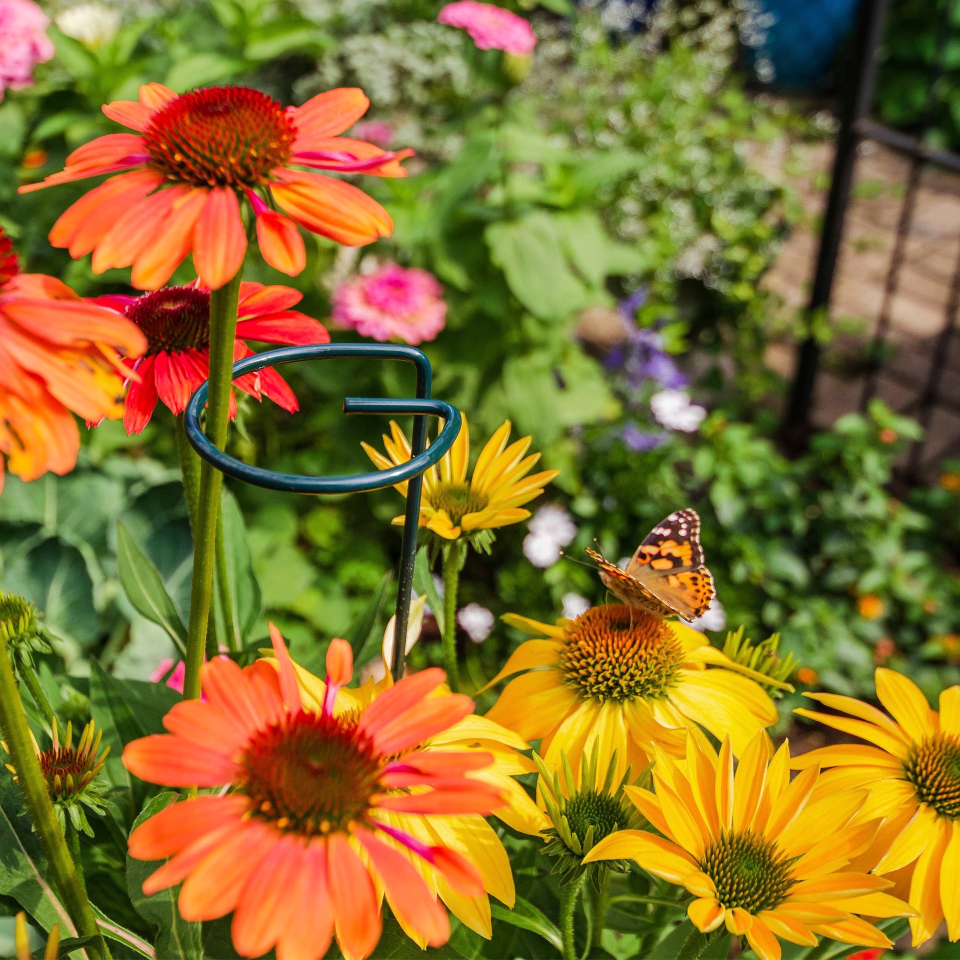 slide 2 of 6, 36-in Green Metal Plant prop, 1 ct