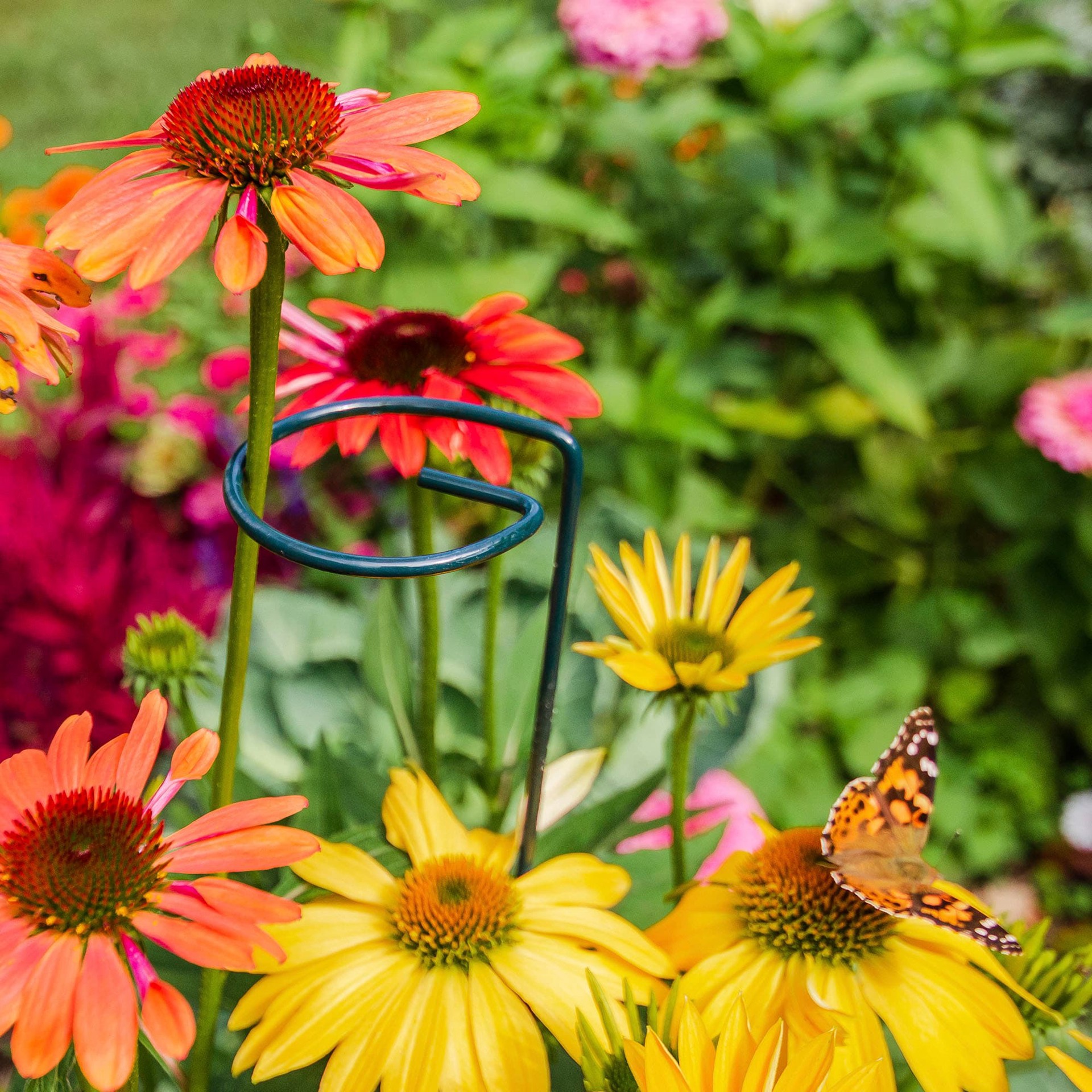 slide 4 of 6, 36-in Green Metal Plant prop, 1 ct