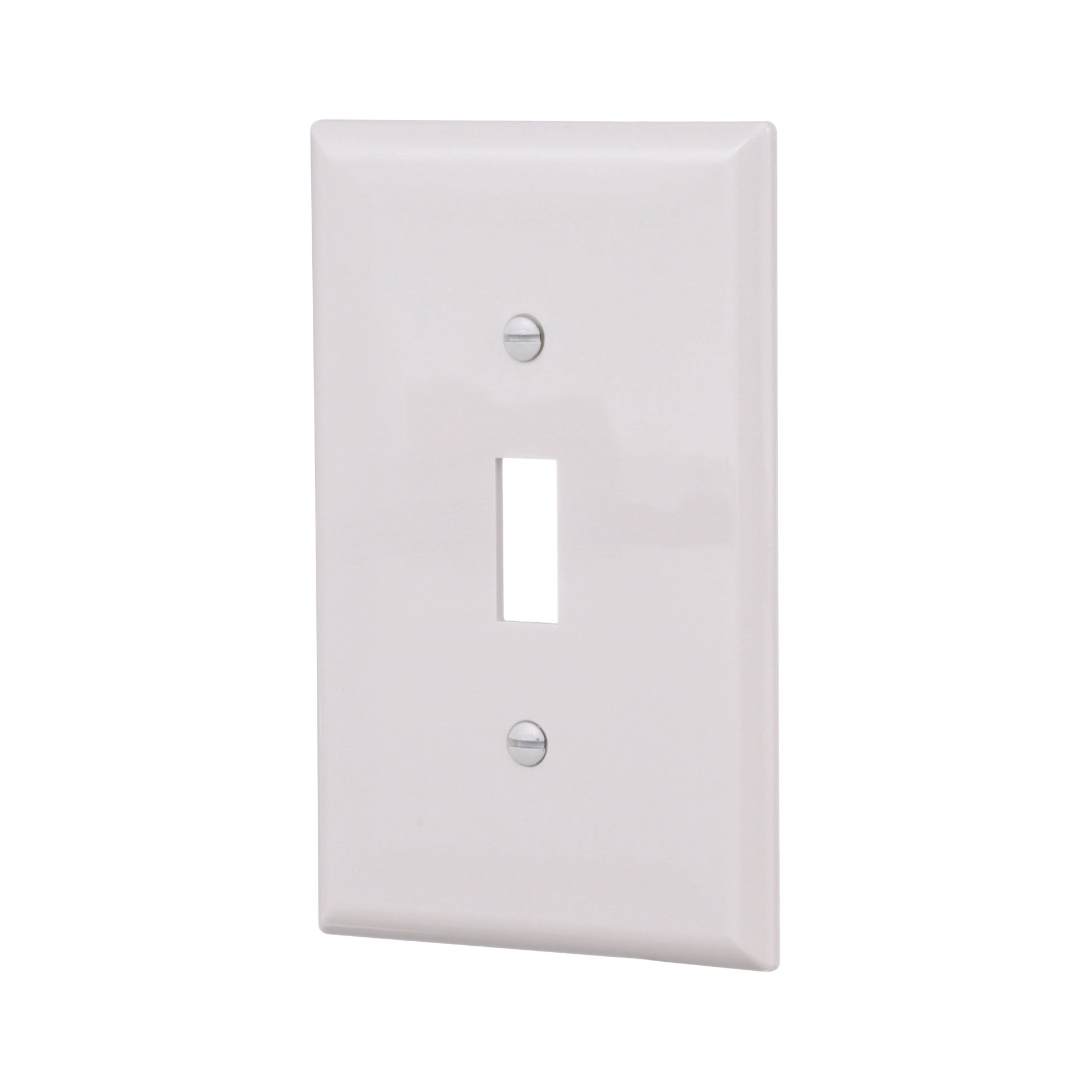 slide 3 of 6, Eaton 1 -Gang Midsize Size White Polycarbonate Indoor Toggle Wall Plate 10 -Pack, 1 ct