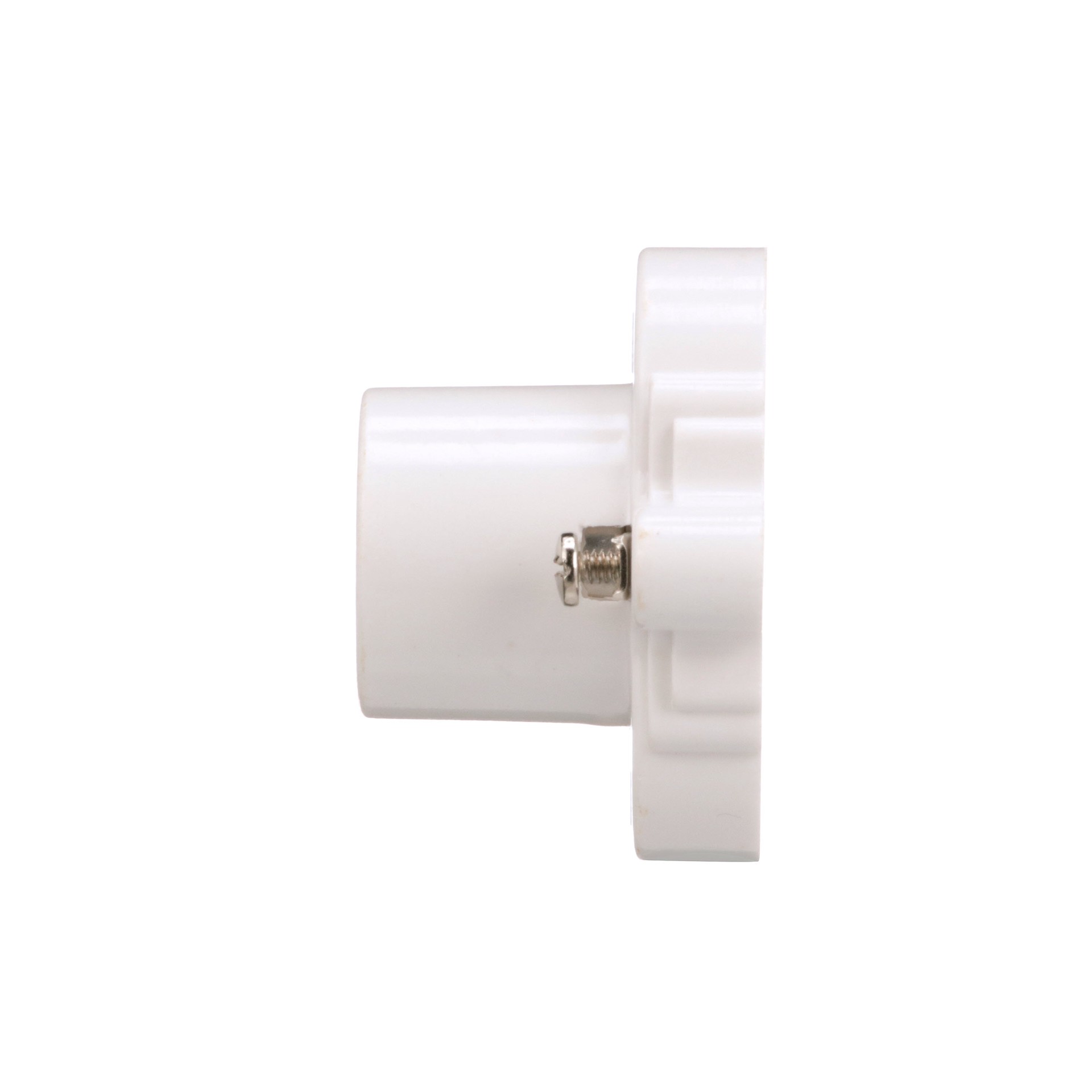 slide 3 of 6, Eaton 660 -Watt Plastic Keyless Cleat Socket , White, 1 ct