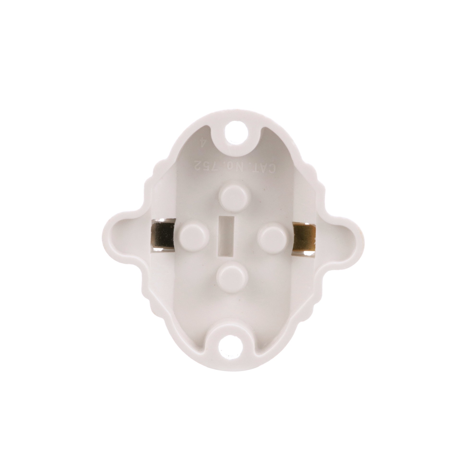 slide 4 of 6, Eaton 660 -Watt Plastic Keyless Cleat Socket , White, 1 ct