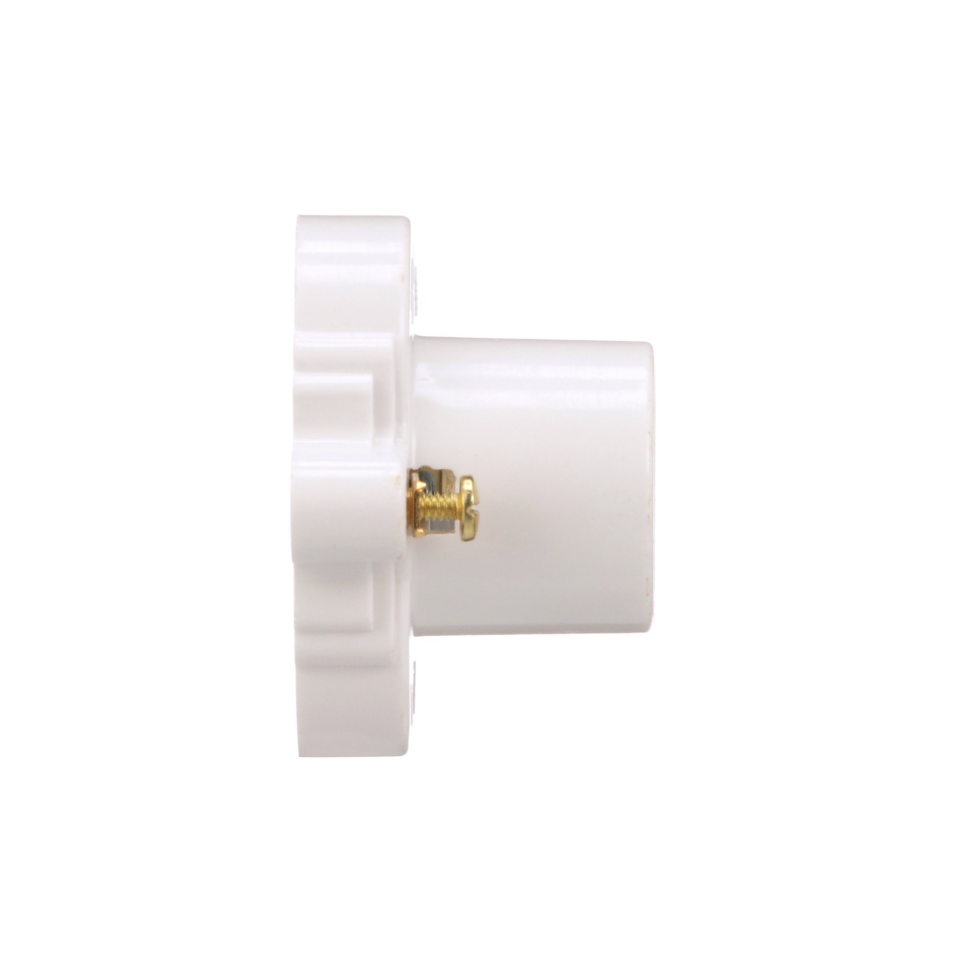 slide 5 of 6, Eaton 660 -Watt Plastic Keyless Cleat Socket , White, 1 ct