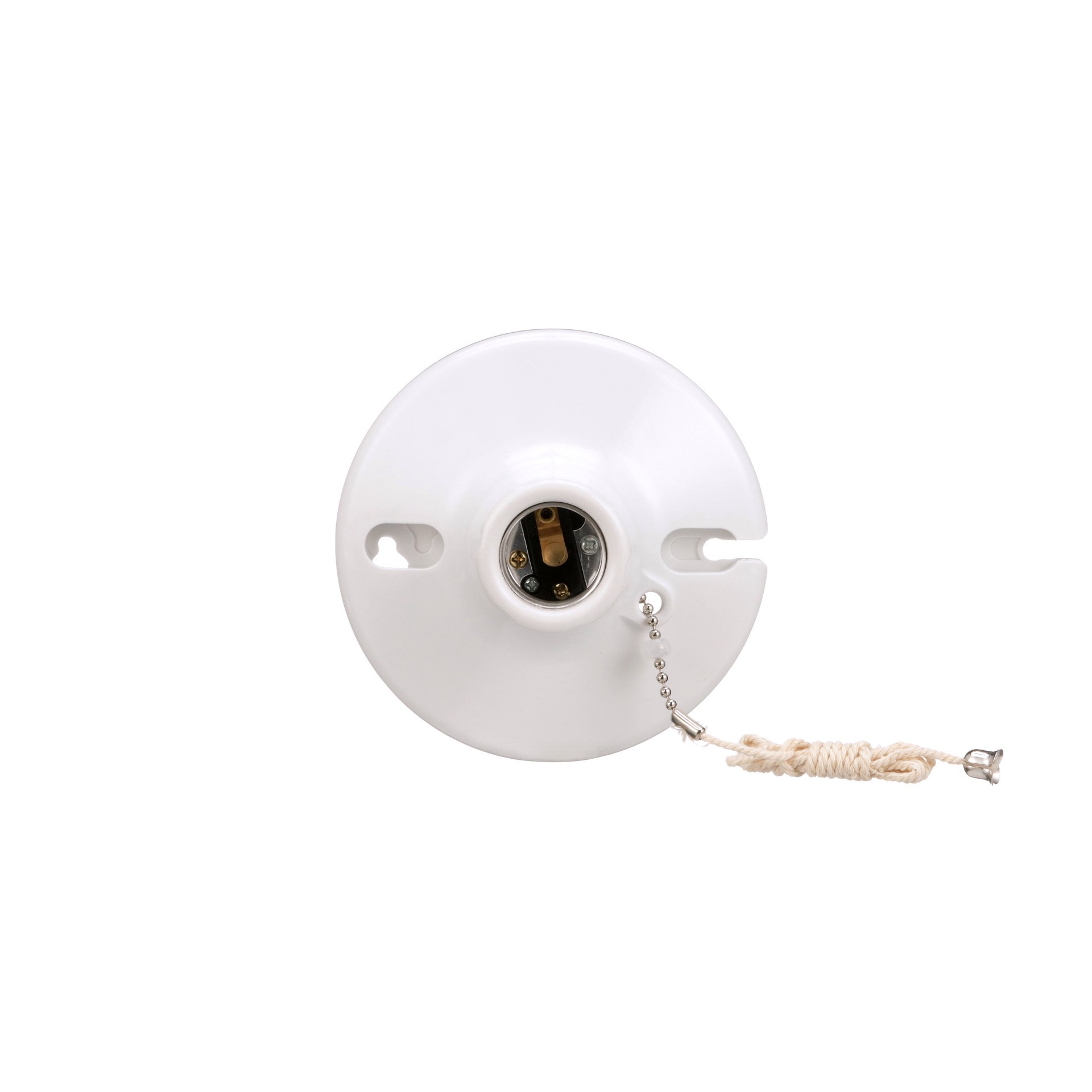 slide 1 of 6, Eaton 660 -Watt Plastic Pull chain Ceiling Socket , White, 1 ct