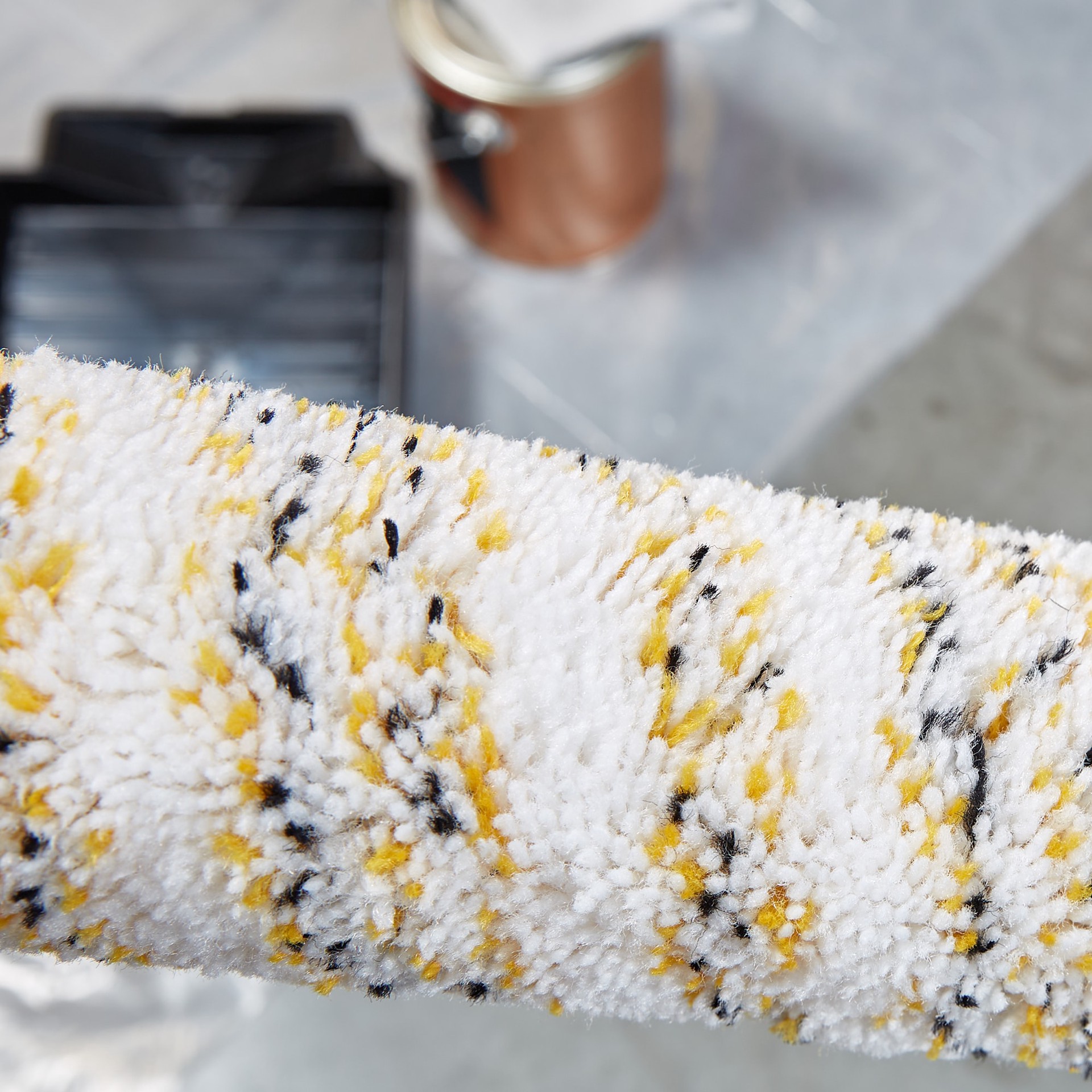 slide 3 of 6, WHIZZ 9-in x 1-in Nap MAXIMUS Concrete, Block, and Brick Standard Woven Paint Roller Cover, 1 ct