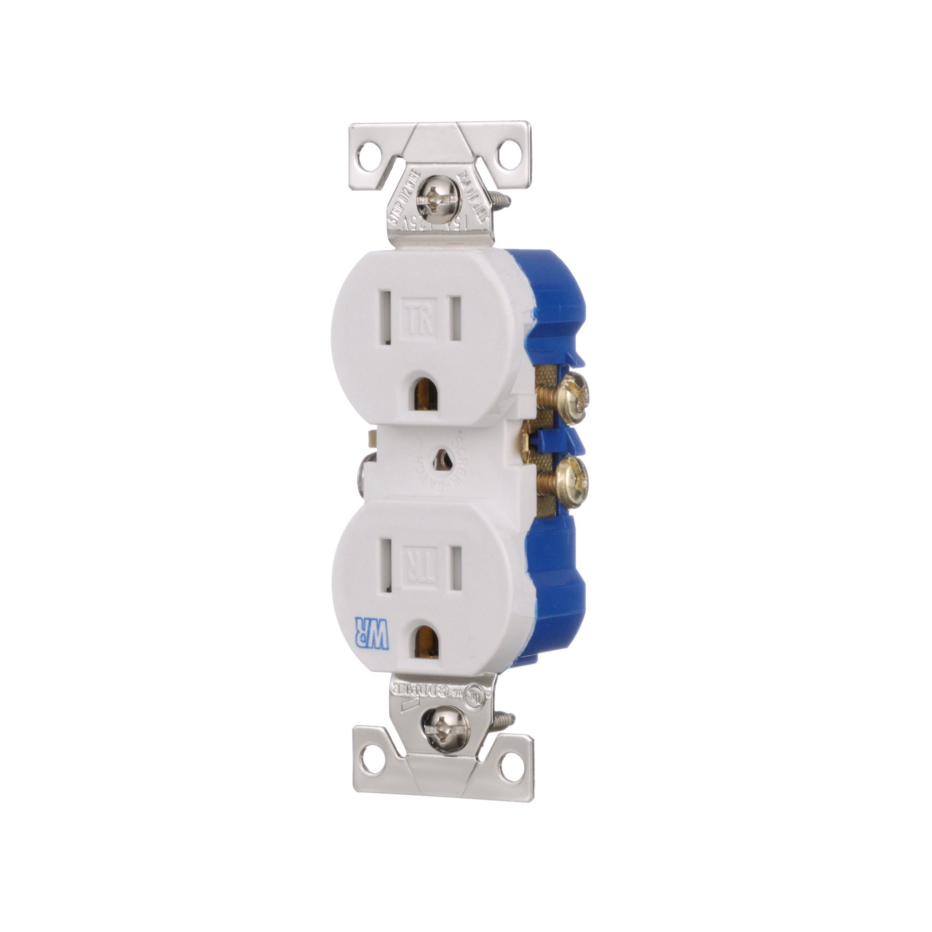 slide 2 of 6, Eaton 15 -Amp 125-volt Tamper Resistant Weather Resistant Residential Duplex Outlet , White, 1 ct