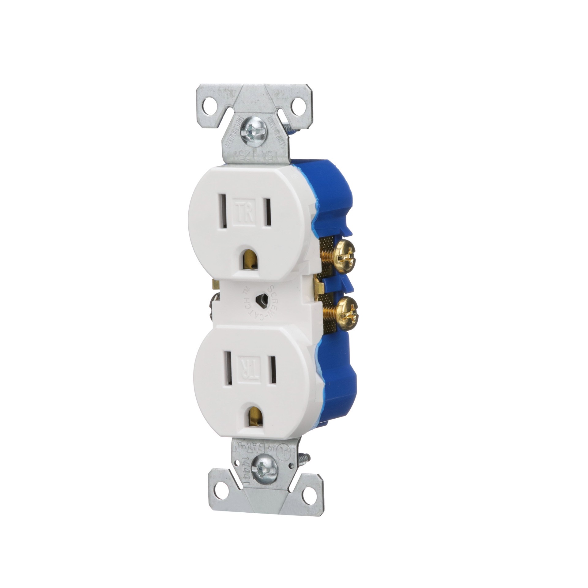 slide 2 of 6, Eaton 15 -Amp 125-volt Tamper Resistant Residential Duplex Outlet , White 10 -Pack, 1 ct