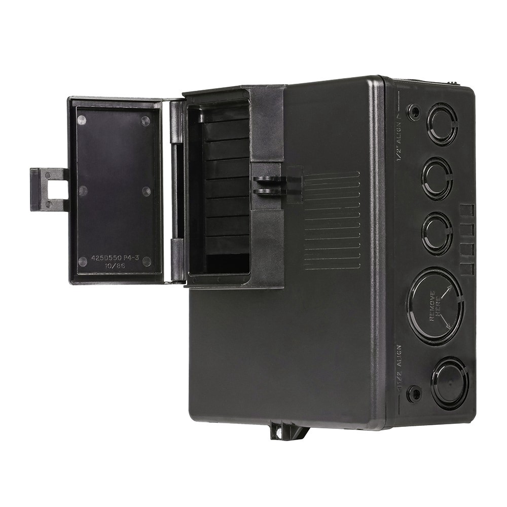 slide 5 of 6, GE PowerMark Gold 125 -Amp 4 -Spaces 8 -Circuit Outdoor Main Lug Load Center, 1 ct