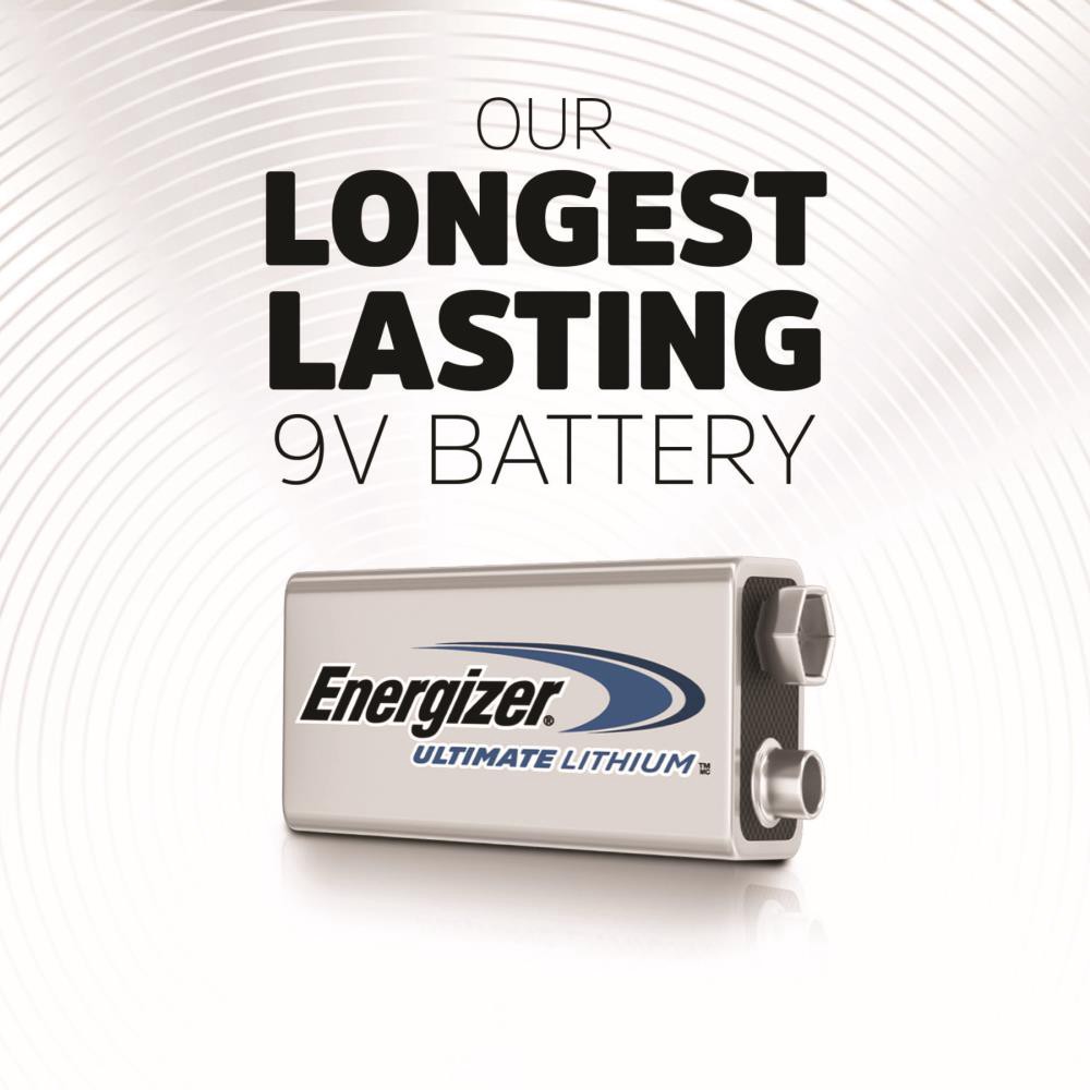 slide 3 of 6, Energizer Ultimate Lithium 9-Volt Batteries 2 -Pack, 1 ct