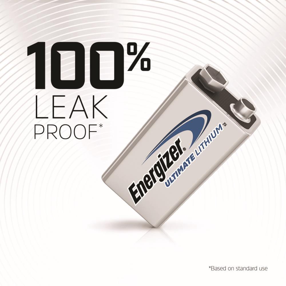 slide 6 of 6, Energizer Ultimate Lithium 9-Volt Batteries 2 -Pack, 1 ct