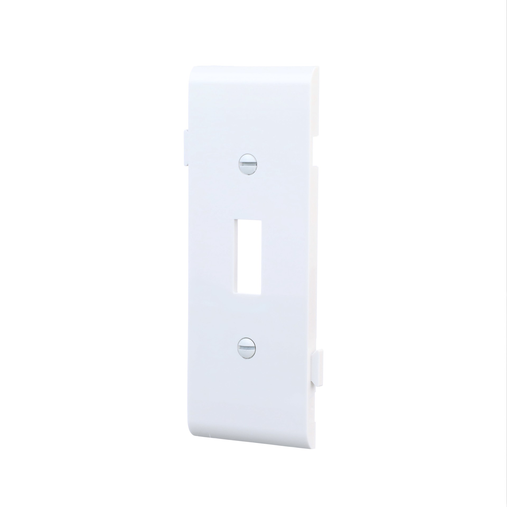 slide 2 of 6, Eaton 1 -Gang Midsize Size White Polycarbonate Indoor Toggle Wall Plate, 1 ct