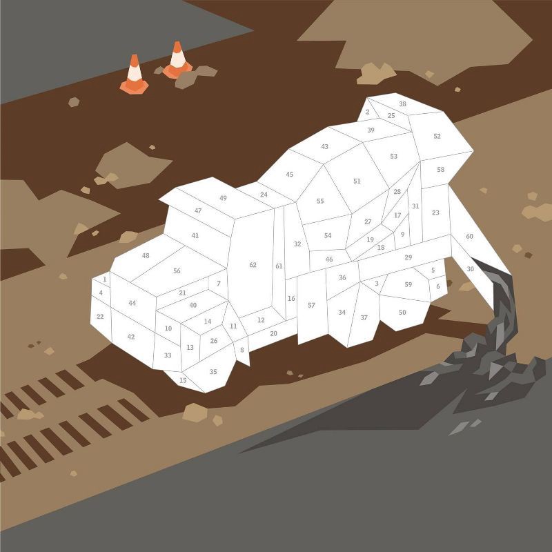 slide 3 of 10, Hachette Book Group Paint by Sticker Kids: Trucks, Trains & More - by Workman Publishing (Paperback), 1 ct