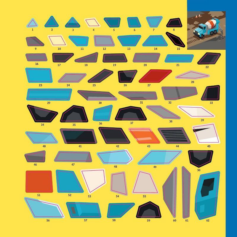 slide 4 of 10, Hachette Book Group Paint by Sticker Kids: Trucks, Trains & More - by Workman Publishing (Paperback), 1 ct