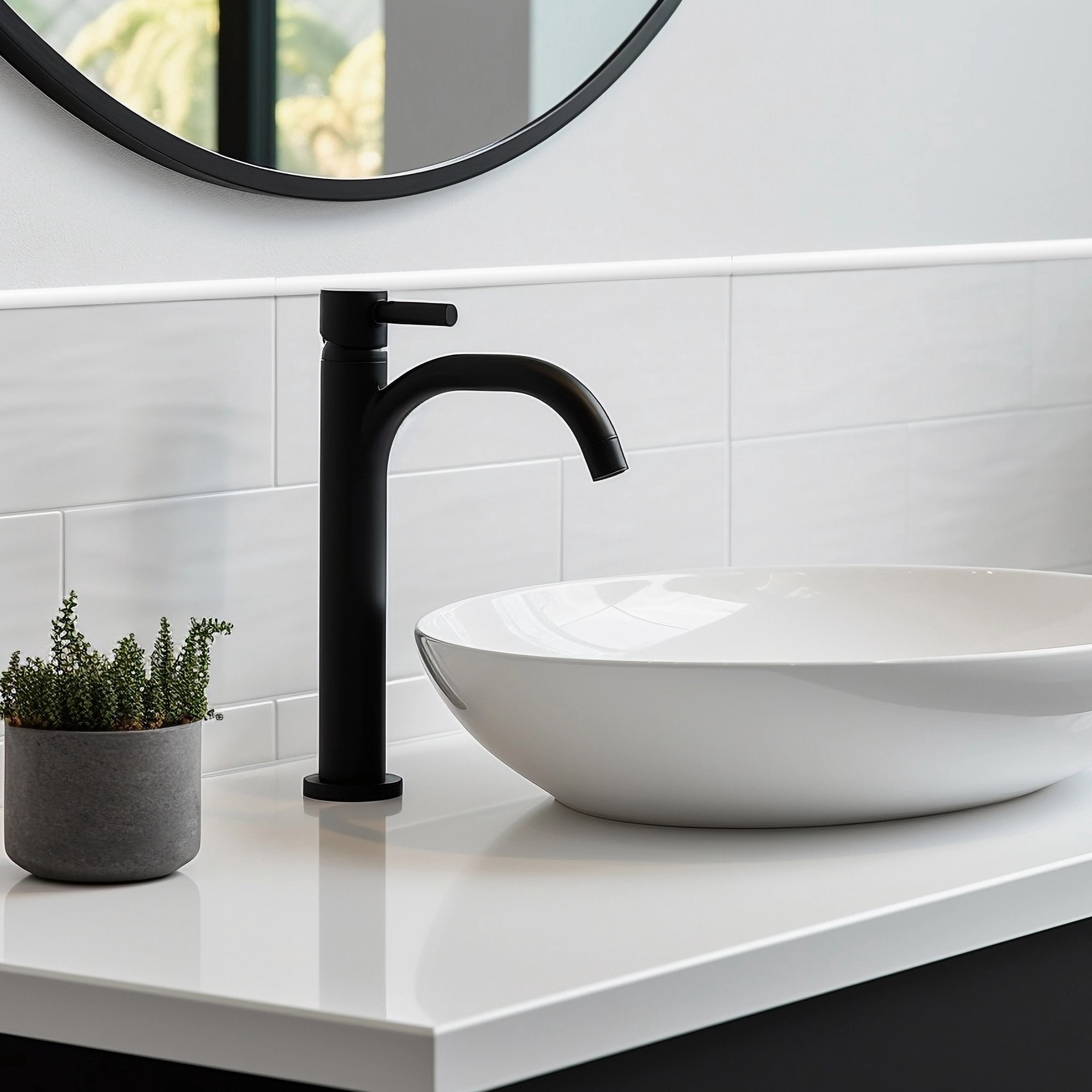 slide 3 of 6, allen + roth Bright white 1/2-in x 12-in Polished Composite Jolly Tile, 1 ct