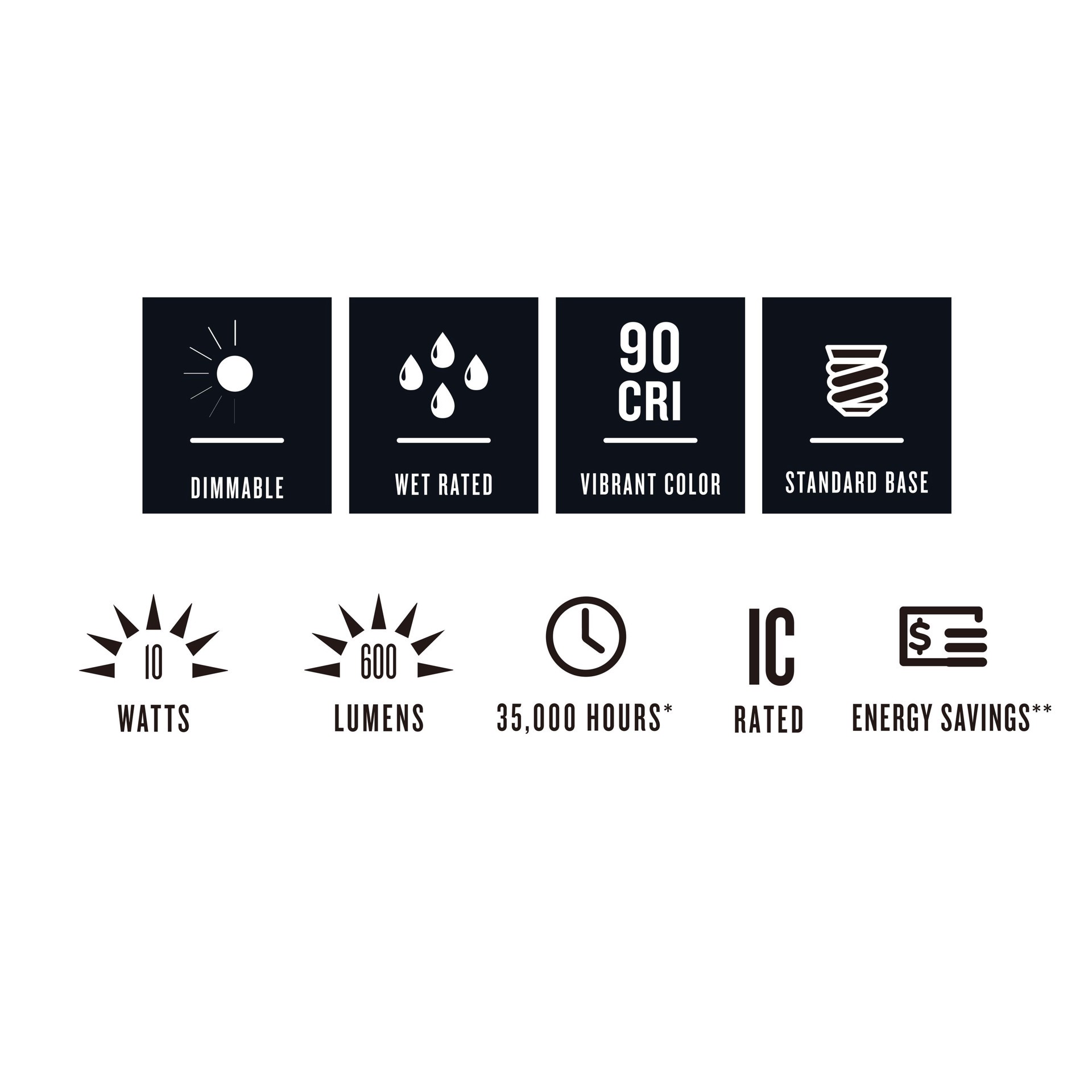 slide 4 of 6, Utilitech Color Changing White 4-in 600 -Lumens Switchable Round Dimmable LED Wet rated Recessed Downlight 6 -Pack, 1 ct