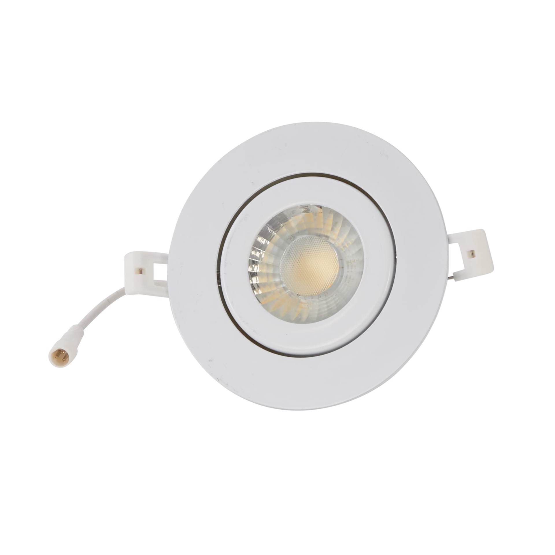 slide 5 of 6, Utilitech Gimbal Color Choice White 4-in 700 -Lumens Switchable white Round Dimmable LED Canless Wet rated Recessed Downlight, 1 ct