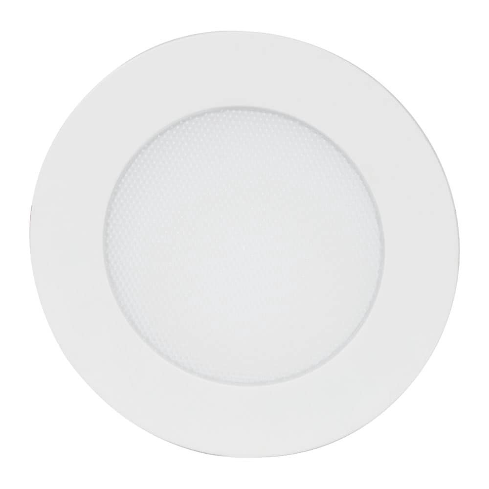 slide 3 of 6, HALO White 4-in 750 -Lumens Switchable white Round Dimmable LED Canless Wet rated Recessed Downlight, 1 ct