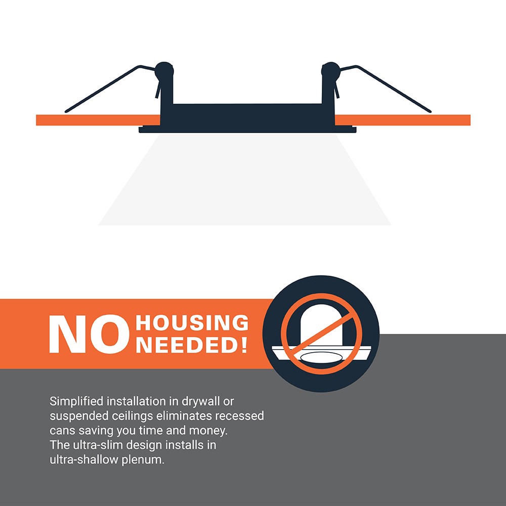slide 6 of 6, HALO White 4-in 750 -Lumens Switchable white Round Dimmable LED Canless Wet rated Recessed Downlight, 1 ct