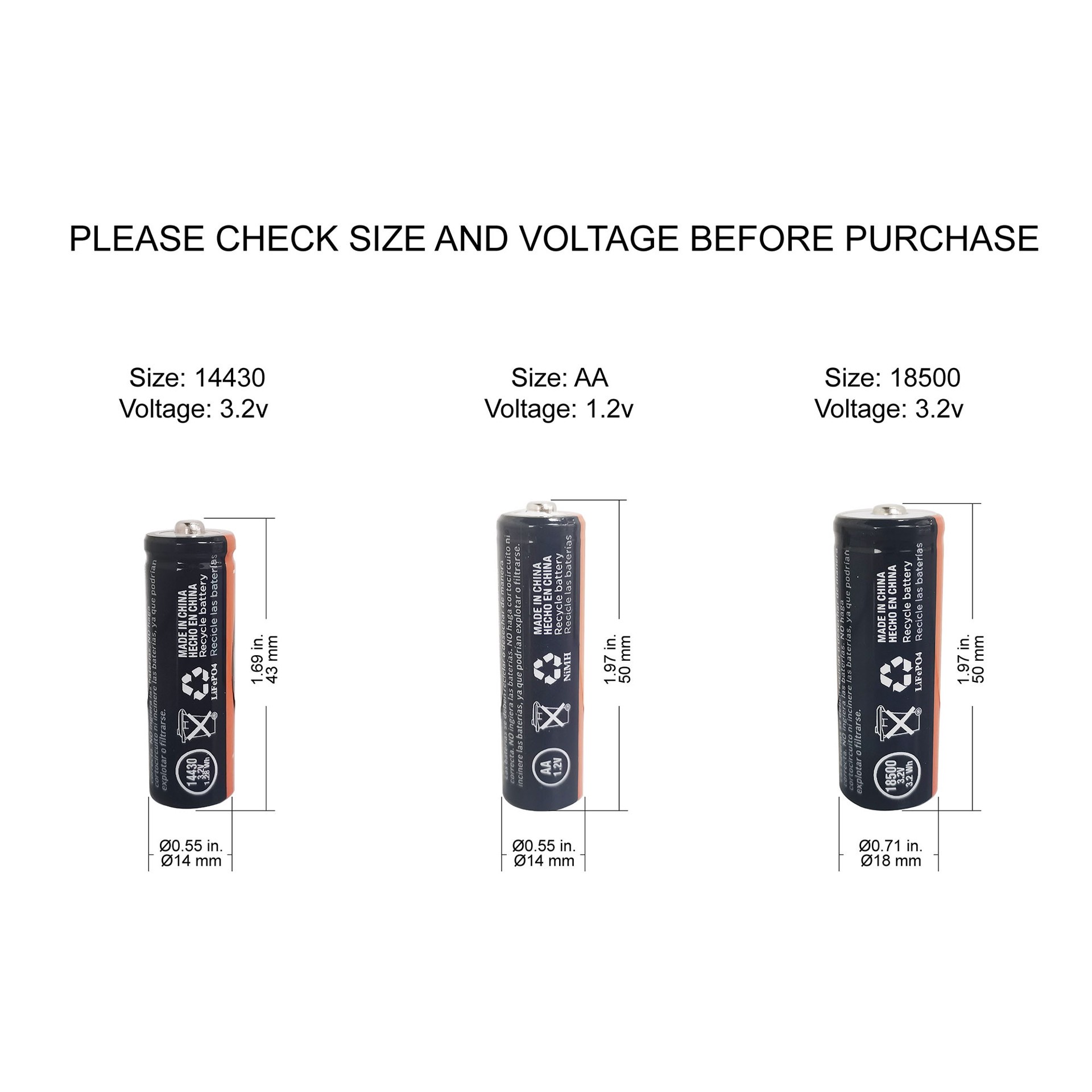 slide 3 of 3, Harbor Breeze 18500 3.2 -Volt Rechargeable Lithium Landscape Lighting Batteries, 1 ct
