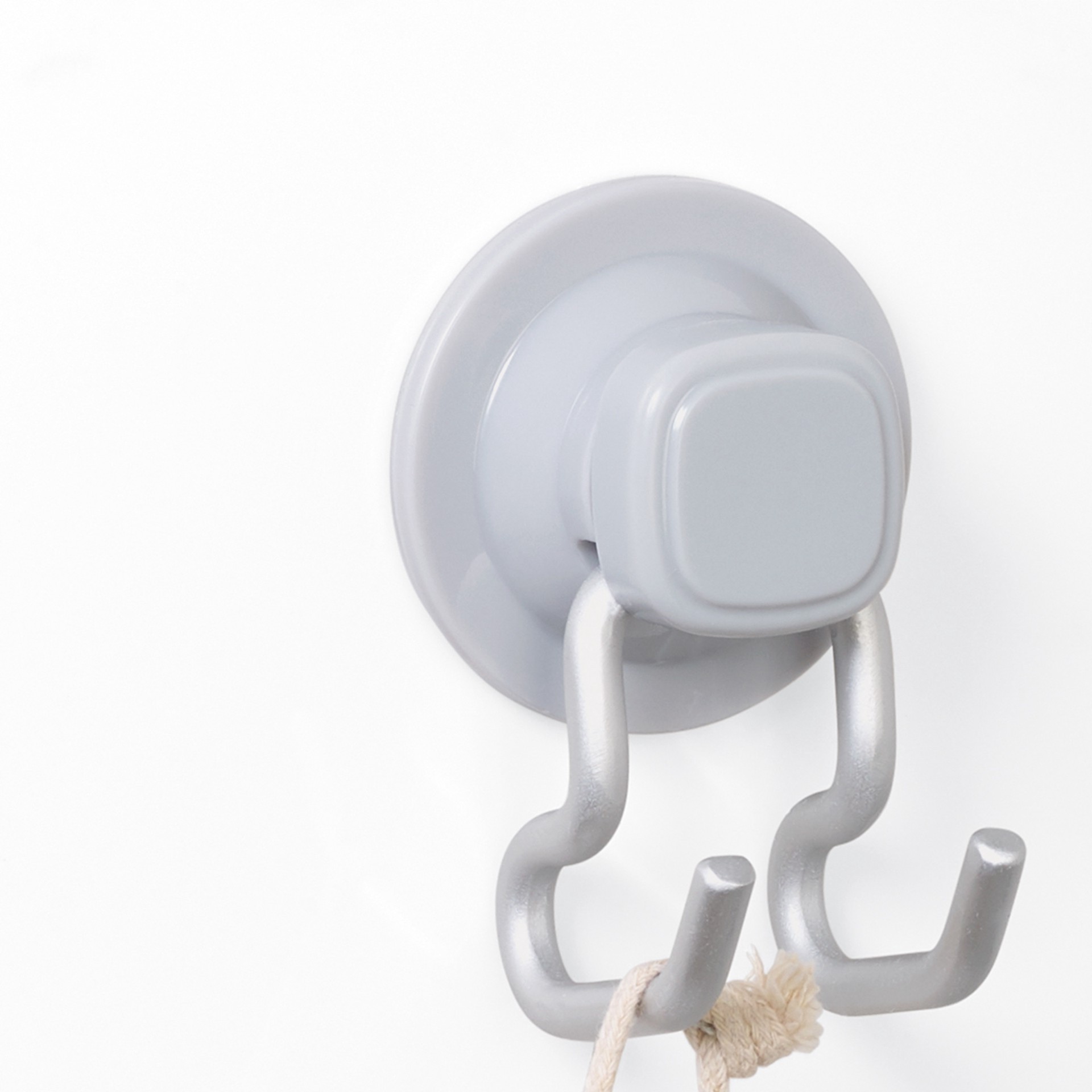 slide 6 of 6, Style Selections Satin Nickel Aluminum Hanging shower caddy 2.6-in x 2.3-in x 3.8-in, 1 ct