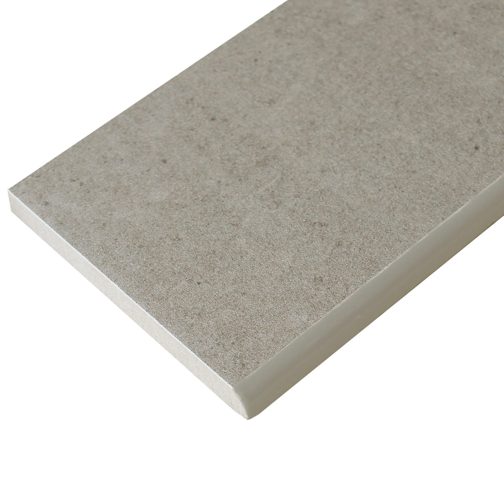 slide 2 of 5, GBI Tile & Stone Inc. Gallery Grey Gallery Grey 3-in x 12-in Glazed Porcelain Bullnose Tile, 1 ct