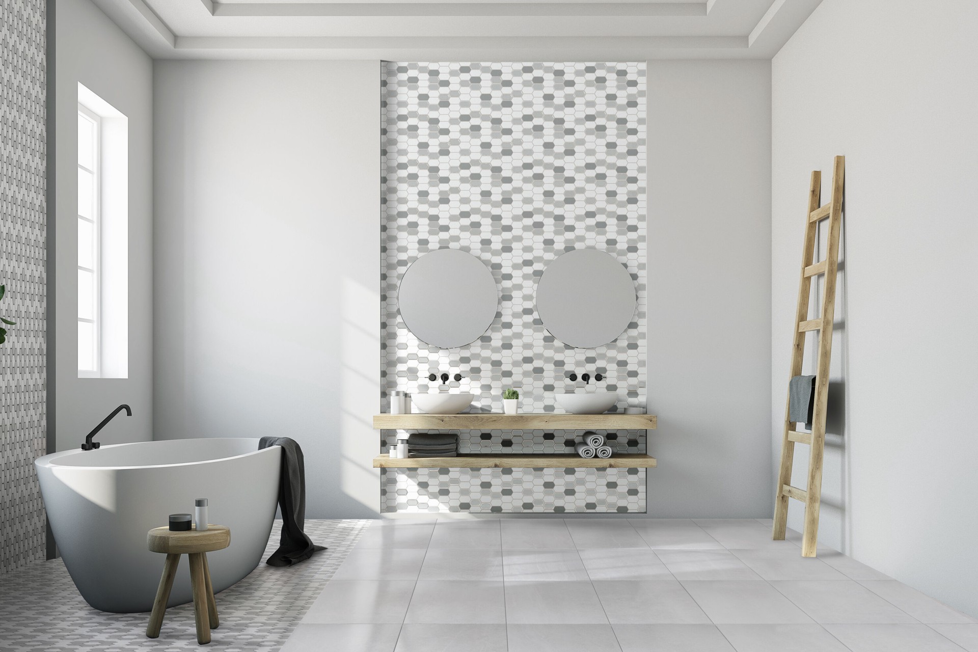 slide 4 of 5, GBI Tile & Stone Inc. Gallery Grey Gallery Grey 3-in x 12-in Glazed Porcelain Bullnose Tile, 1 ct