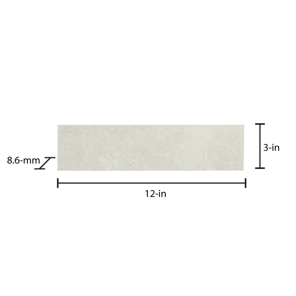 slide 3 of 5, GBI Tile & Stone Inc. Gallery Cream Gallery Cream 3-in x 12-in Glazed Porcelain Bullnose Tile, 1 ct