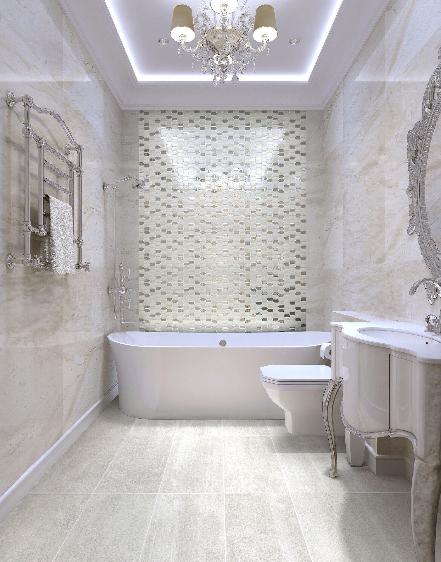 slide 5 of 5, GBI Tile & Stone Inc. Gallery Cream Gallery Cream 3-in x 12-in Glazed Porcelain Bullnose Tile, 1 ct