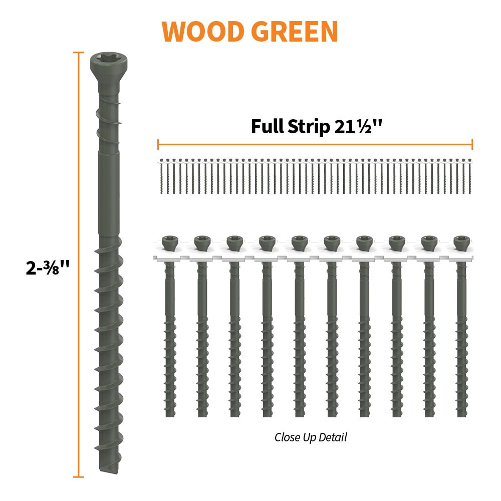 slide 3 of 6, CAMO #7 x 2-3/8-in Wood to wood Deck Screws ( 1000 -Per Box ), 1 ct